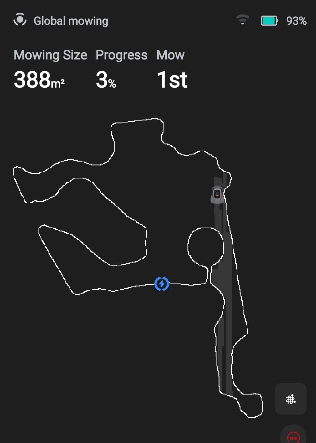 Redkey MGC1000 Robot Lawn Mower with 590ft Boundary Wires for 0.25 Acre (1/4 Acre), 45% Slope, 70Mins Runtime, Auto Recharge, Automatic Robotic Lawn Mower w/Precise Location & Breakpoint Detection customer photo 1