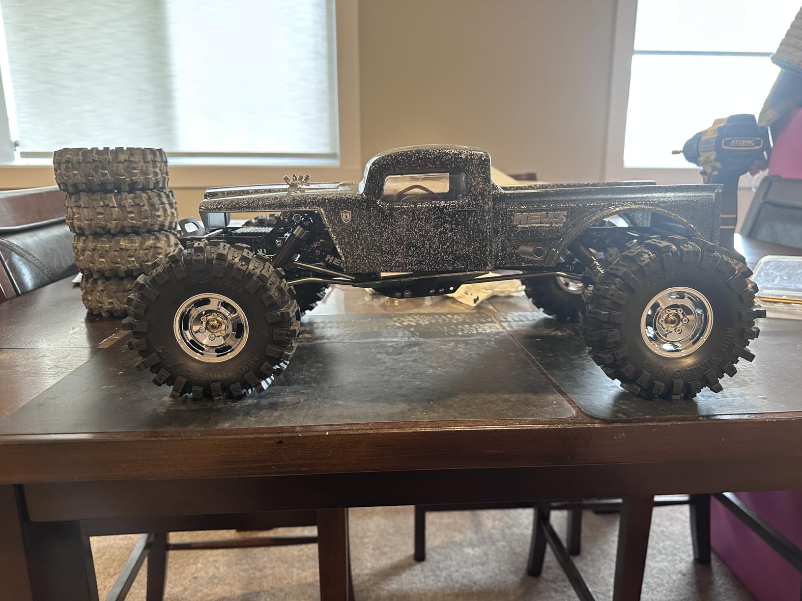 HOBBYSOUL 4.85'' Tall RC 1.9 Crawler Tires (Super Soft Sticky) T10 Mud Slingers X Tyre for 1/10 Rock Crawling TRX4 SCX10 Wraith Gen8 Upgrade, HS701544 customer photo 2