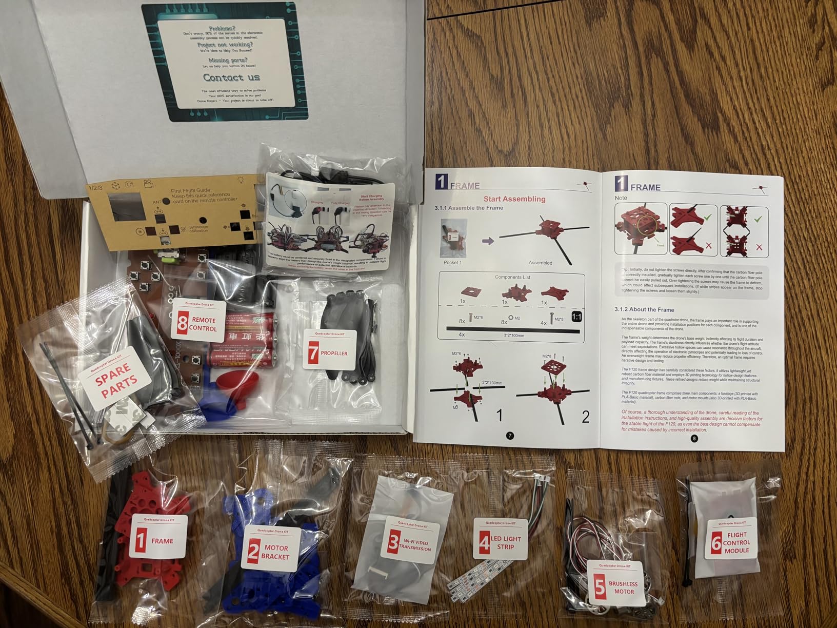 Quadrotor Drone DIY Kit: A Unique STEM Project with Brushless Motor, Optical Flow Hovering, One-Click Takeoff and Landing, and 360 Flip for DIY Enthusiasts to Learn Drone Basics customer photo 2