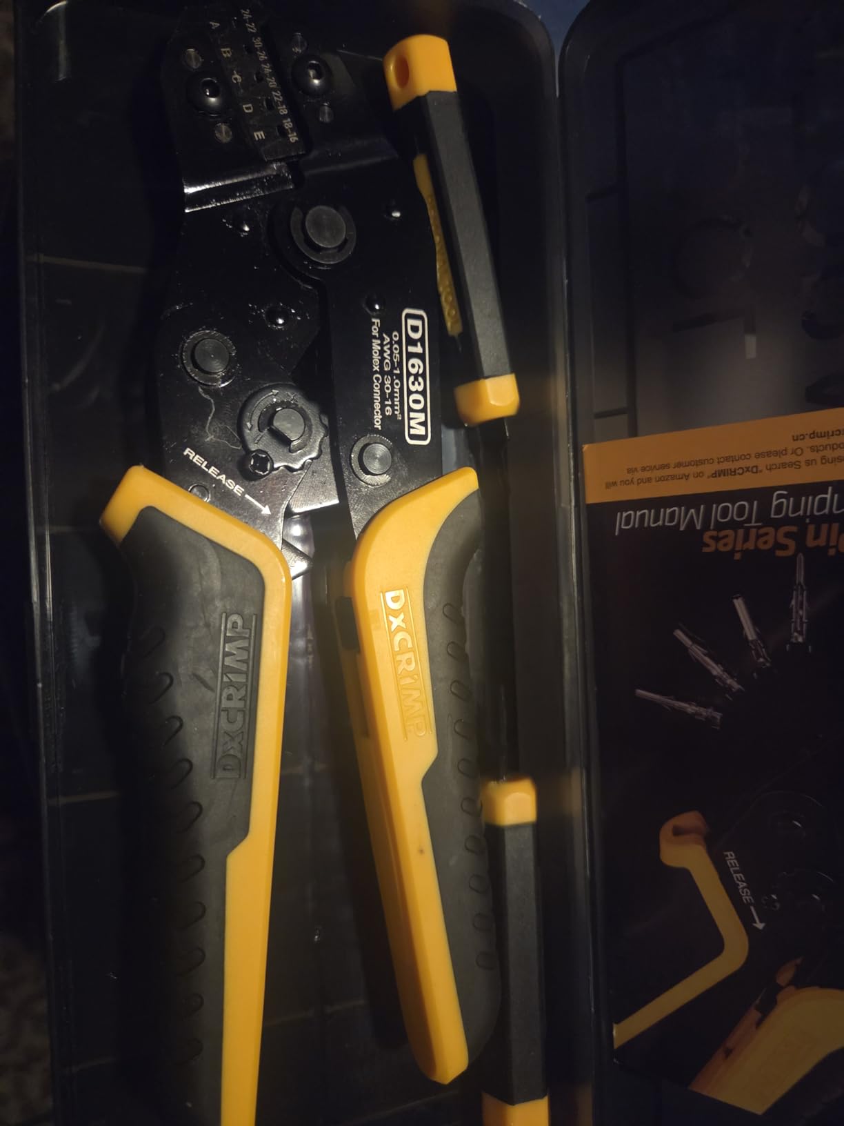 Crimp Tool Mini-Fit Jr Kit,with 22 Types 2-20 Pin Molex 4.2mm Connector,Wire Gauge 18-26 AWG w/Remove Tool,Crimping Tool (30-16 AWG) Compatible JST, KF2510, AMP, Dupont,RC Servos,Futaba. customer photo 1