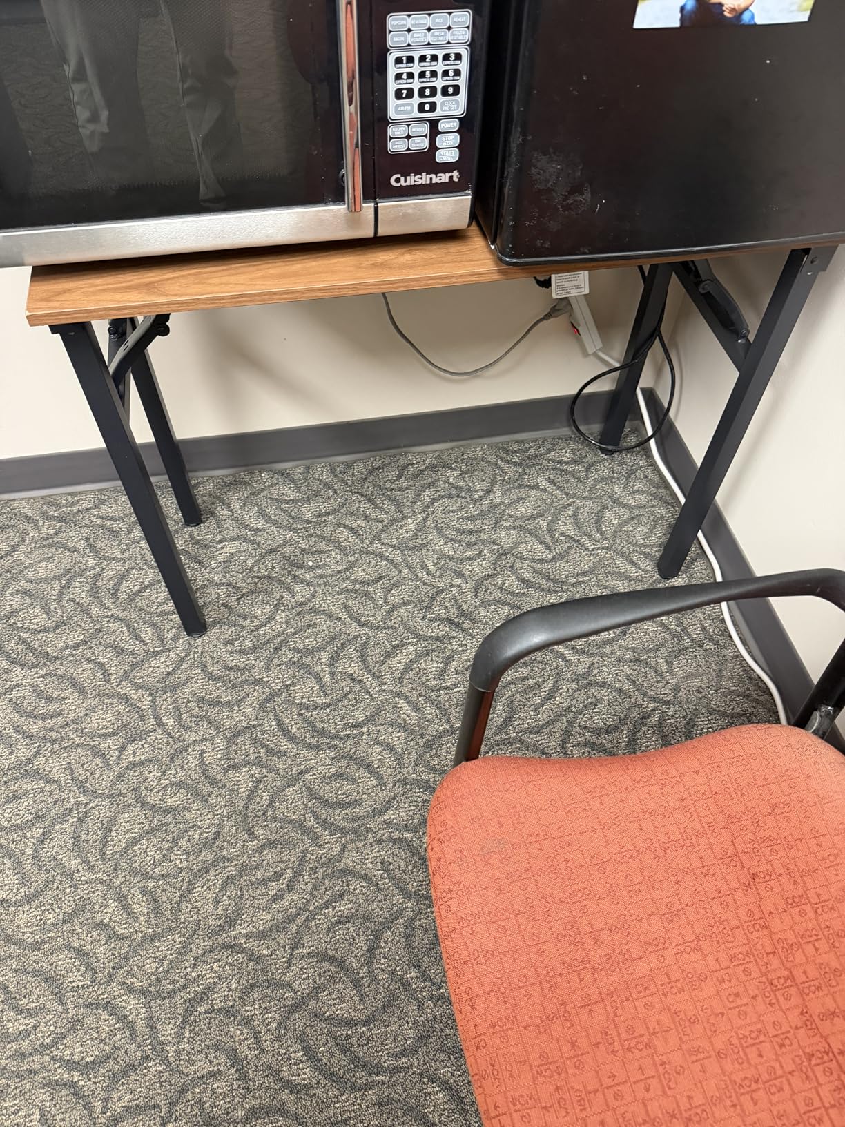Frylr Small Folding Computer Desk - Portable 35.8 Inch Foldable Laptop Table, Collapsible and Compact for Easy Storage and Fast Setup, Lightweight for Small Spaces, Craft and Study Use, Rustic Brown customer photo 1