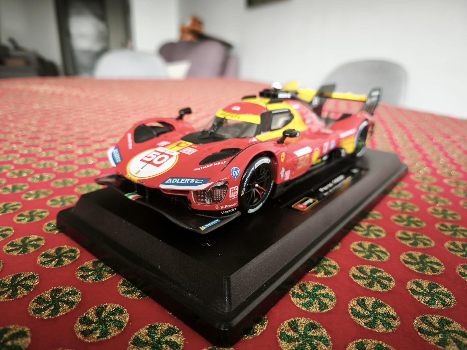 Bburago Ferrari 499P 24H Le Mans Champion 2024#50 1:24 Scale Diecast Car customer photo 1