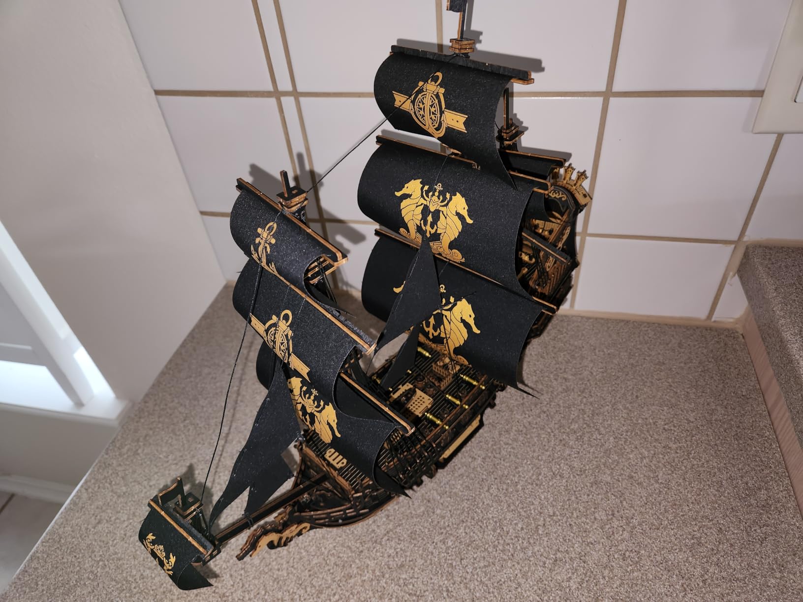 ROKR 3D Wooden Puzzles for Adults,Seahorse Barque Model kit, 603 Piece 3D Puzzles for Adults&Teens,Ideal Gift for Adults customer photo 1