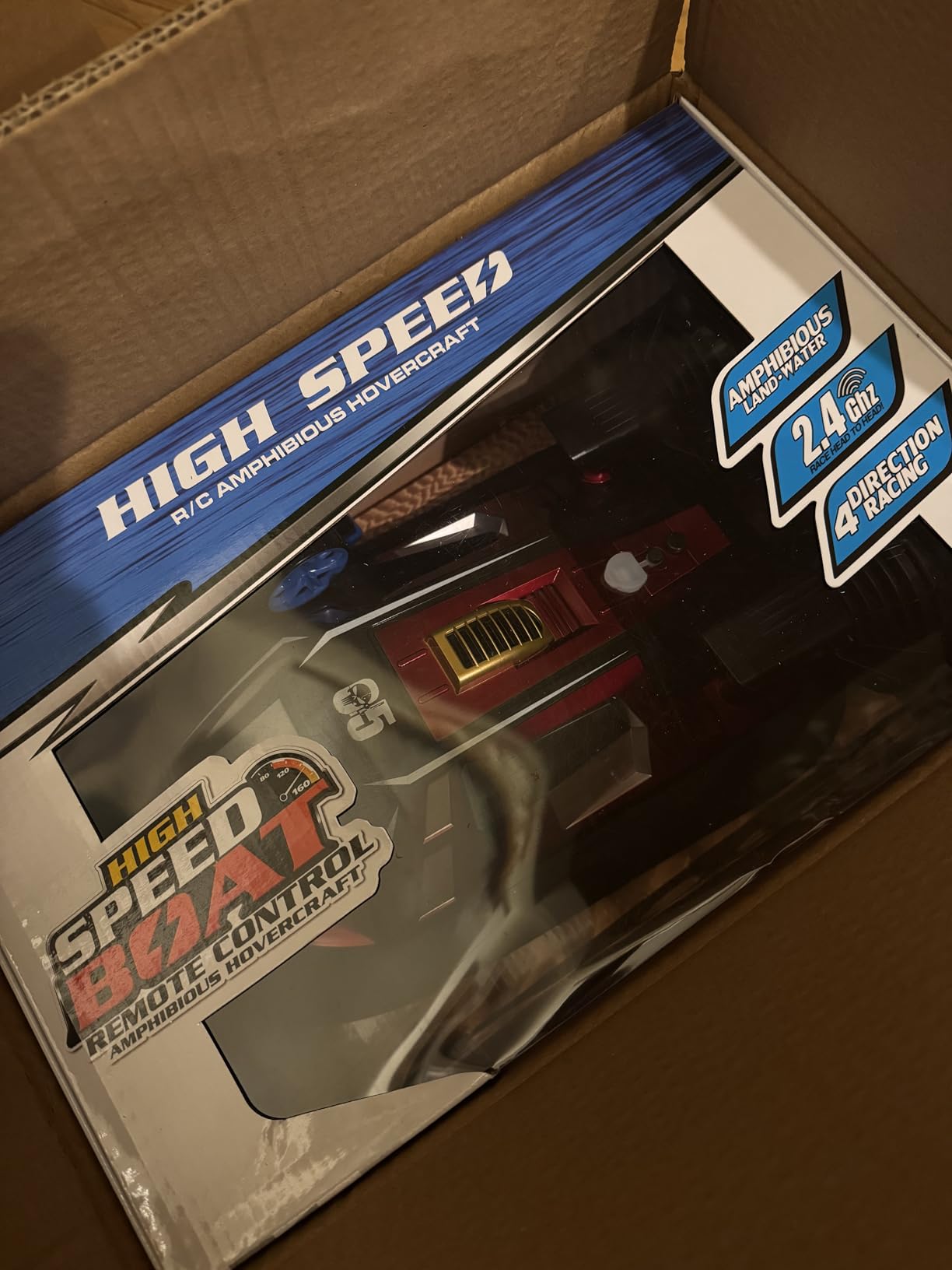 Rc Ships RC Hovercraft Boat for Land and Water 2.4GHz Remote Control Amphibious Vehicle Toy with Double Power,Electric Watercraft RC Toy Boats Gifts for Boys Girls customer photo 1