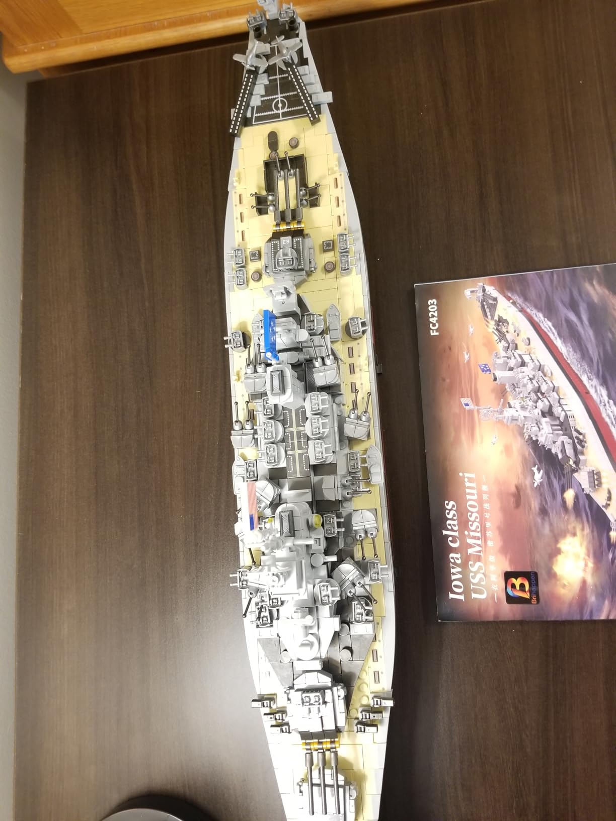 Missouri Battleship Building Kits for Adult Boys (2228 Pieces) - Large Military World-Class Missouri Battleship Model for Home Office Collection, Birthday Gifts for Building Blocks Lover customer photo 2