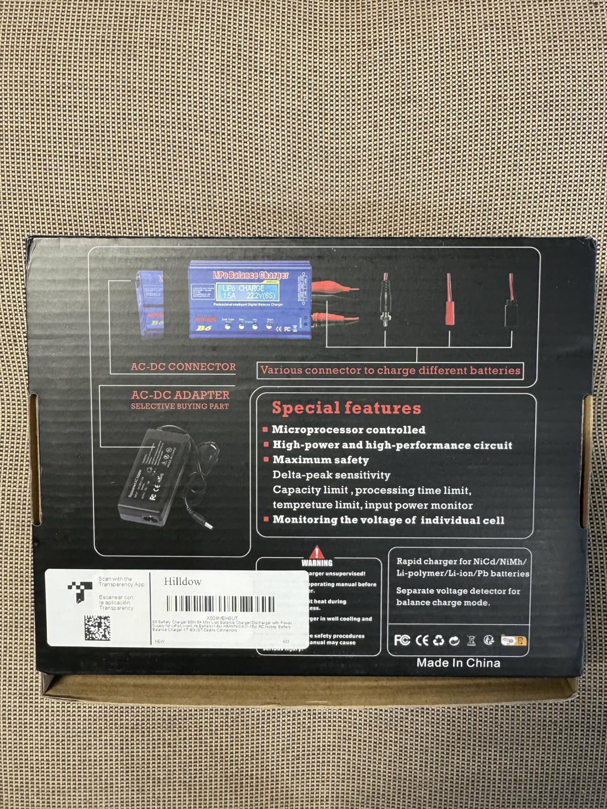 B6 Battery Charger 80W Mini Lipo Balance Charger/Discharger with Power Supply for LiPo/Li-ion/Life Battery(1-6s) NiMH/NiCd (1-15s) RC Car Charger XT60/JST/T Connectors customer photo 1