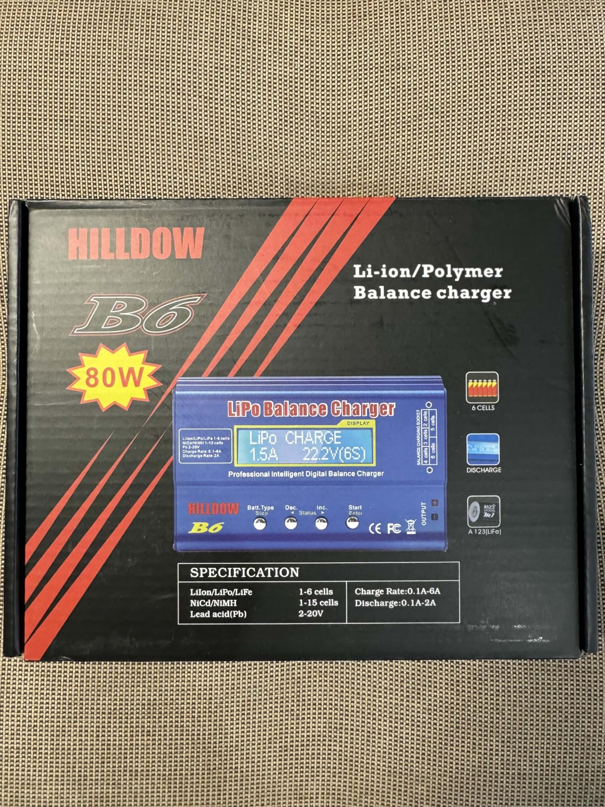 B6 Battery Charger 80W Mini Lipo Balance Charger/Discharger with Power Supply for LiPo/Li-ion/Life Battery(1-6s) NiMH/NiCd (1-15s) RC Car Charger XT60/JST/T Connectors customer photo 2