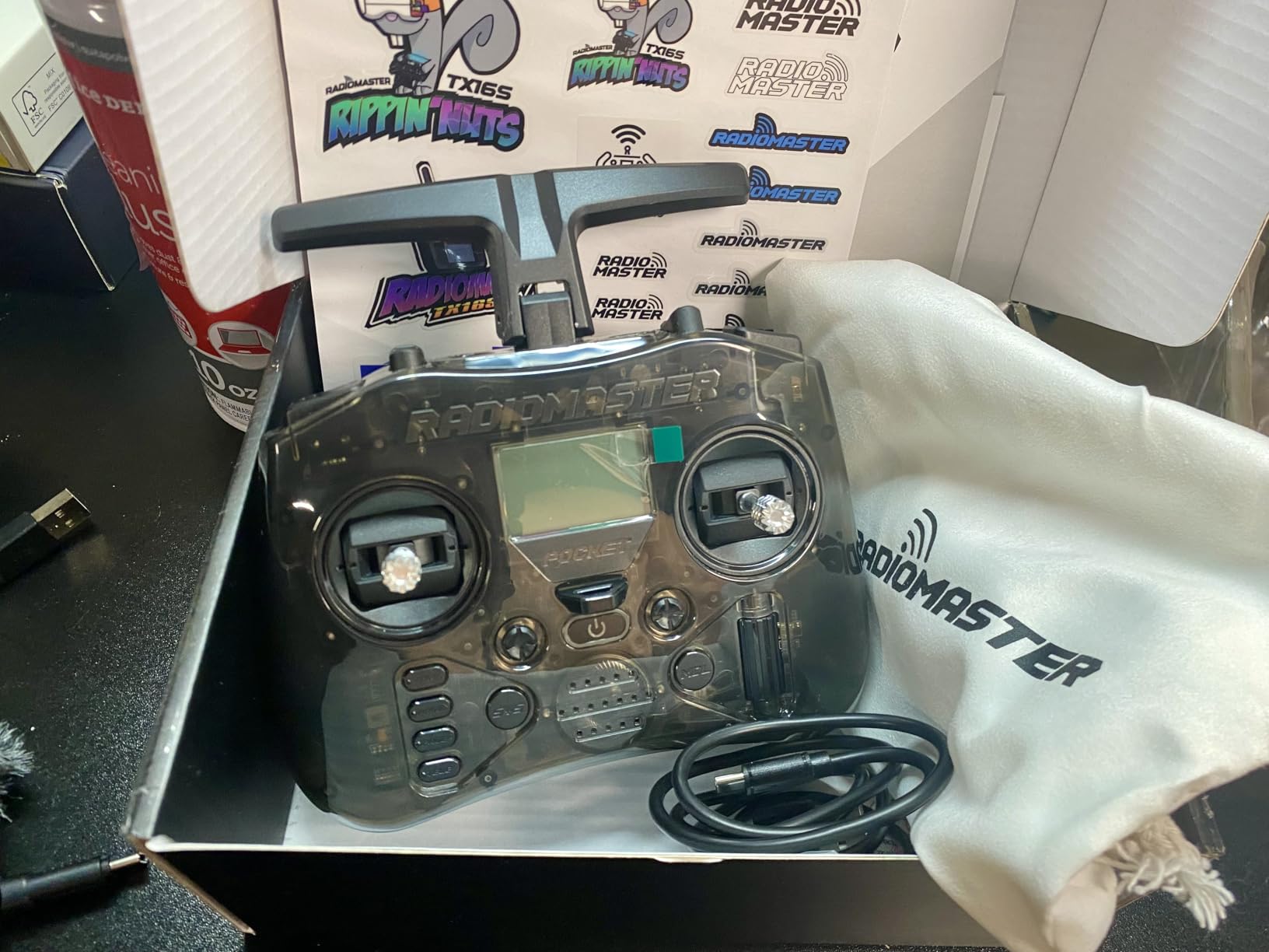 Radiomaster Pocket ELRS Remote Controller Portable Hall Gimbal EdgeTX Transmitter with LED Light for FPV Drone/RC Helicopter&Car Boats&Multirotor (Battery Not Included) customer photo 1