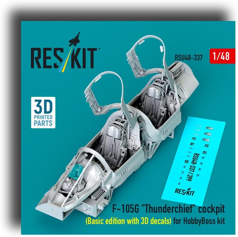 Reskit RSU48-0337 1/48 F-105G Thunderchief Cockpit Basic Edition with 3D Decals for HobbyBoss customer photo 1