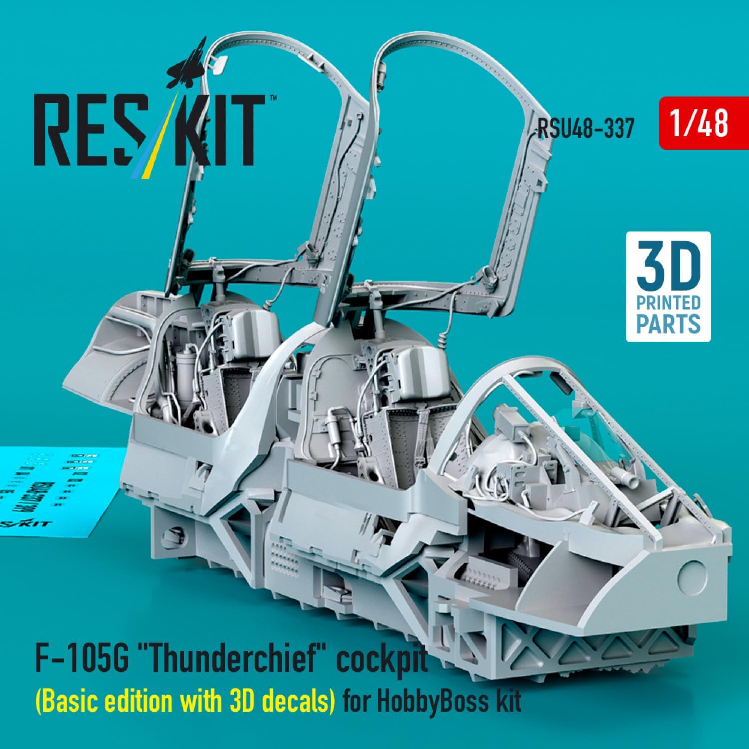 Reskit RSU48-0337 1/48 F-105G Thunderchief Cockpit Basic Edition with 3D Decals for HobbyBoss customer photo 2