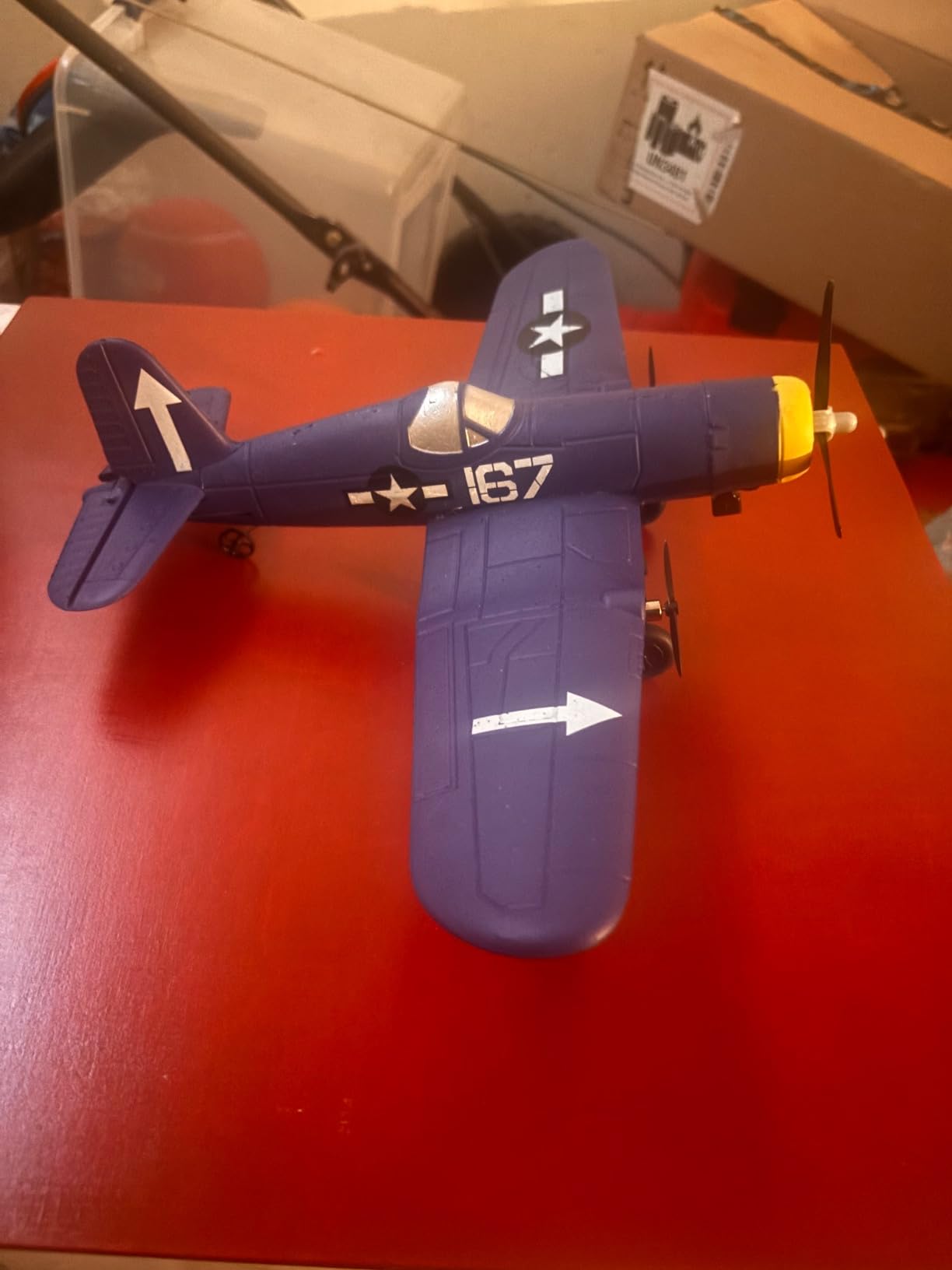 volantexrc RC Plane for Beginners, 4CH WWII RC Airplane T28 Trojan with Aileron, 2.4Ghz Remote Control Plane with Xpilot Self Righting & One Key Aerobatic for Adults (761-9 RTF Yellow) customer photo 2