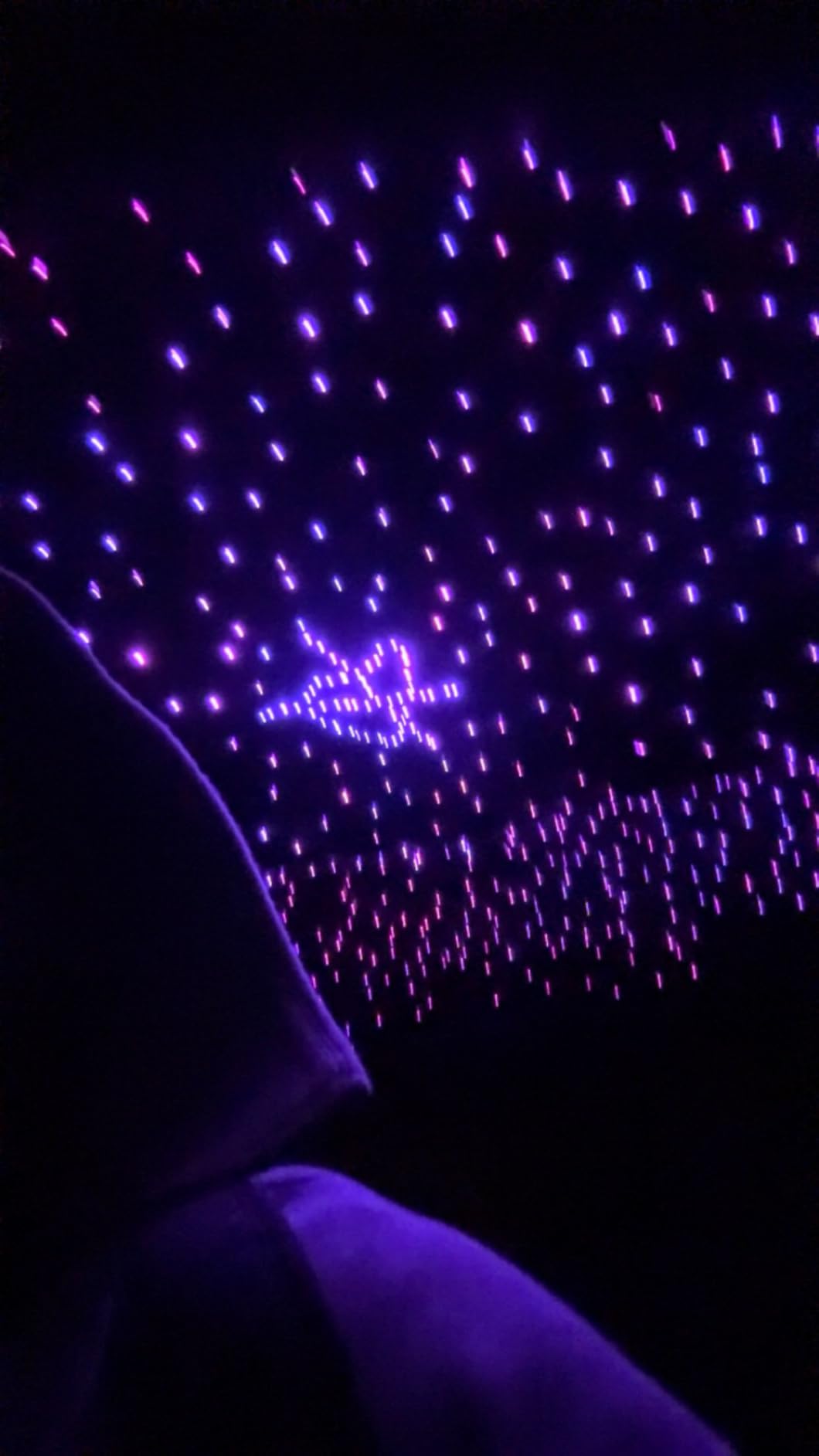 VASTFIRE Starlight Headliner Kit - 500pcs 0.03in 9.8ft Fiber Optic Star Lights for Car with 16W RGBW, Twinkle & Music Sync, APP/Remote Control for Car Roof/Bedroom Ceiling customer photo 1