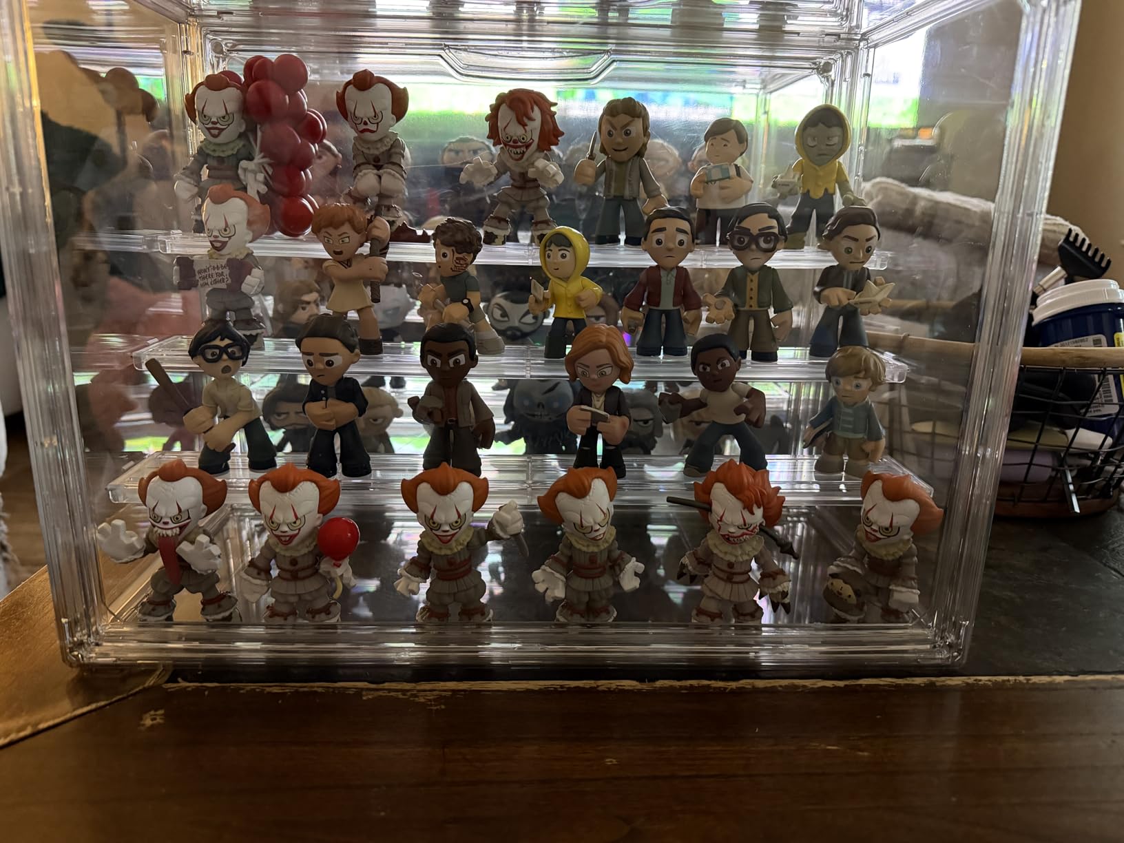 Clear Acrylic Display Case for Collectibles 4 Layer Hobby Figure Display Case Box with Shelves Stackable Figurine Display Boxes for Funko Pop Mart Labubu Model, 2 Pack customer photo 2