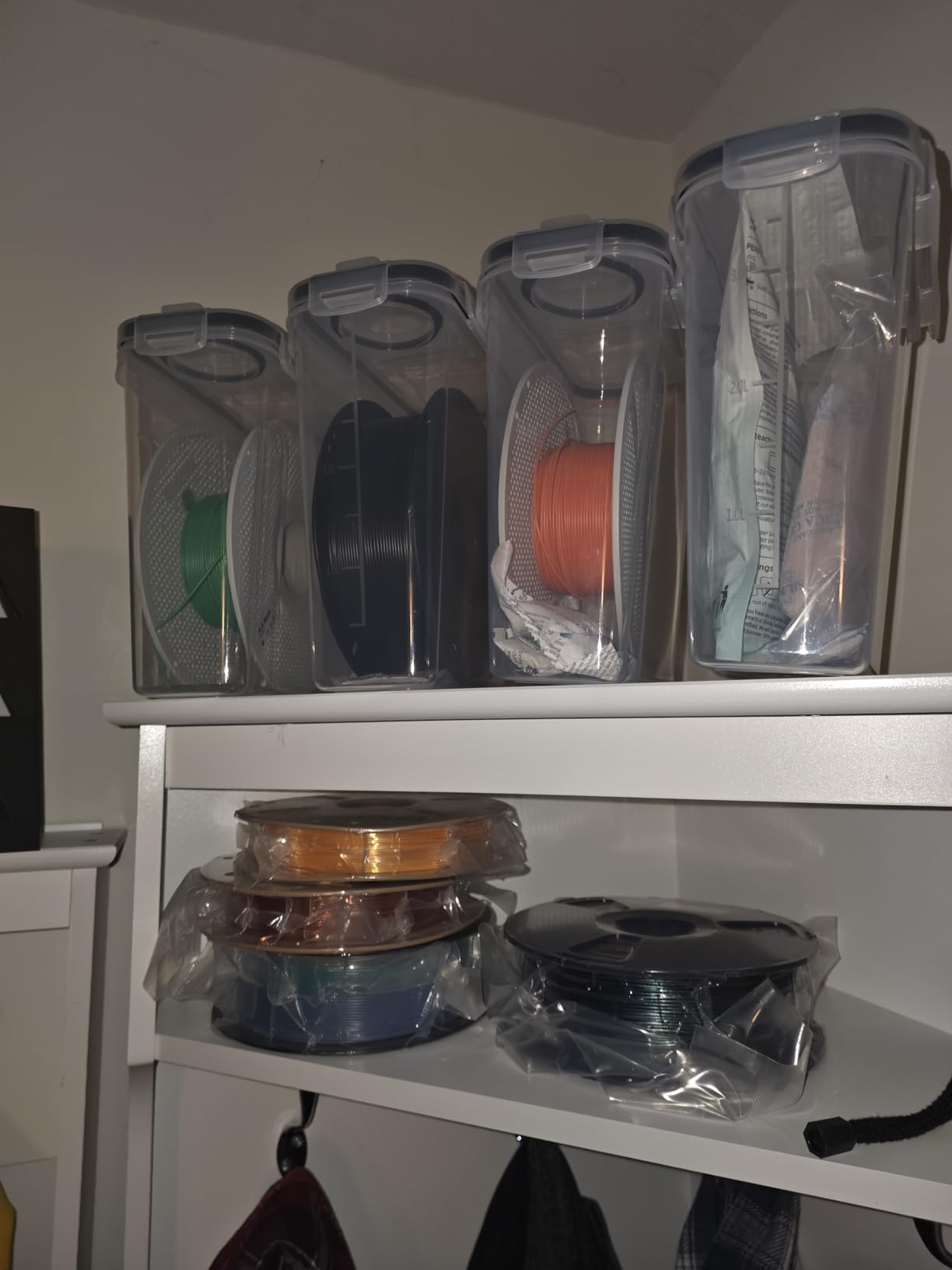 YOOPAI Filament Storage Box - 6 Pack Filament Container for 3D Printing Sealing and Protection - Portable Storage Box with Desiccants&Label for Home&Office,Water-Proof and Dust-Proof 4.0L(9.03*8*3) customer photo 2