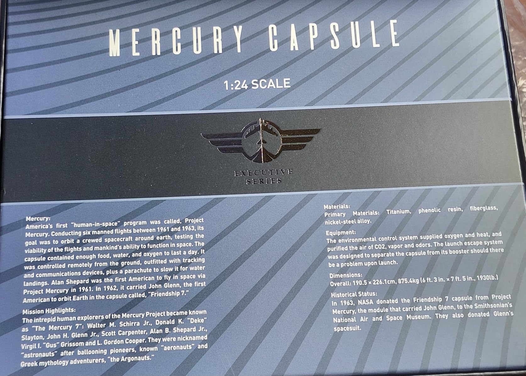 Daron Executive Series Gemini IV Capsule 1/24 Scale Collectible Resin Model customer photo 2