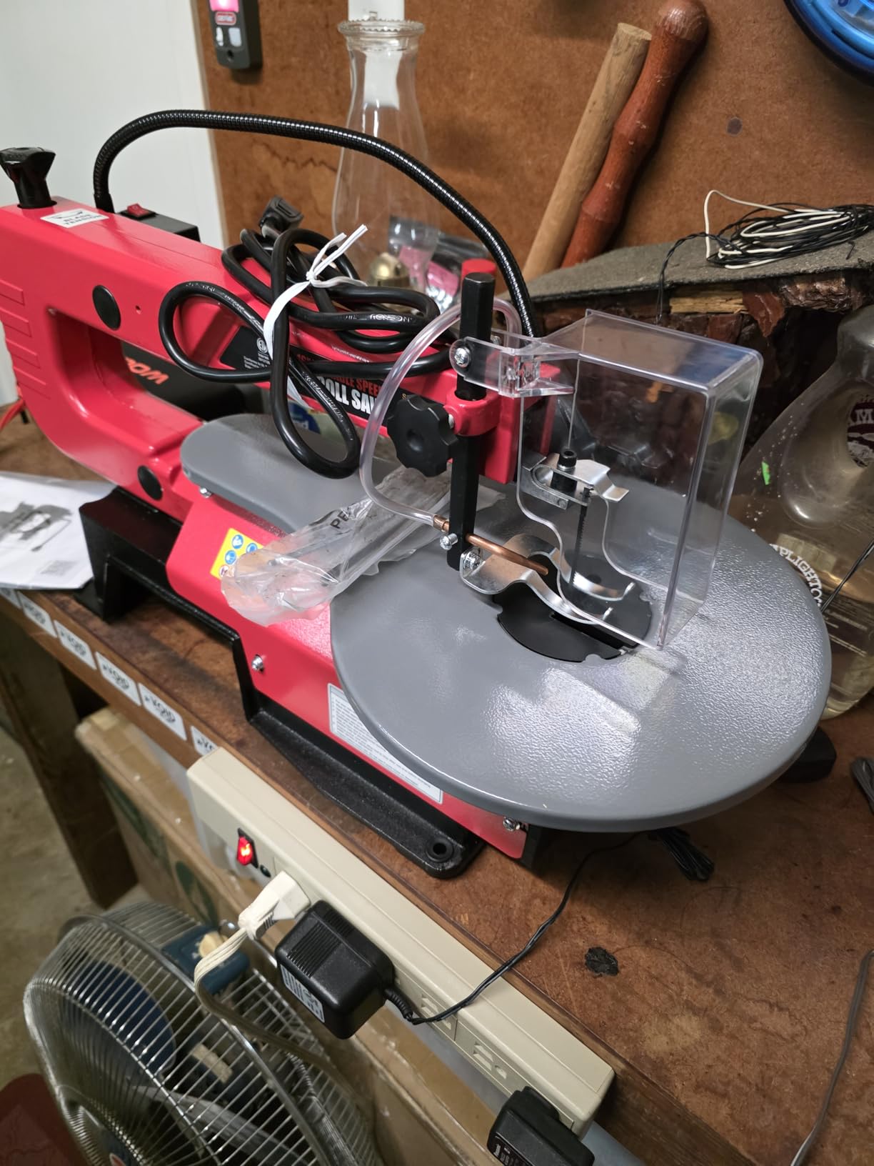 16-Inch Variable Speed Scroll Saw with Oversized Adjustable Tilt Work Table & Led Work Light - Ideal for Precision Woodworking Projects customer photo 1