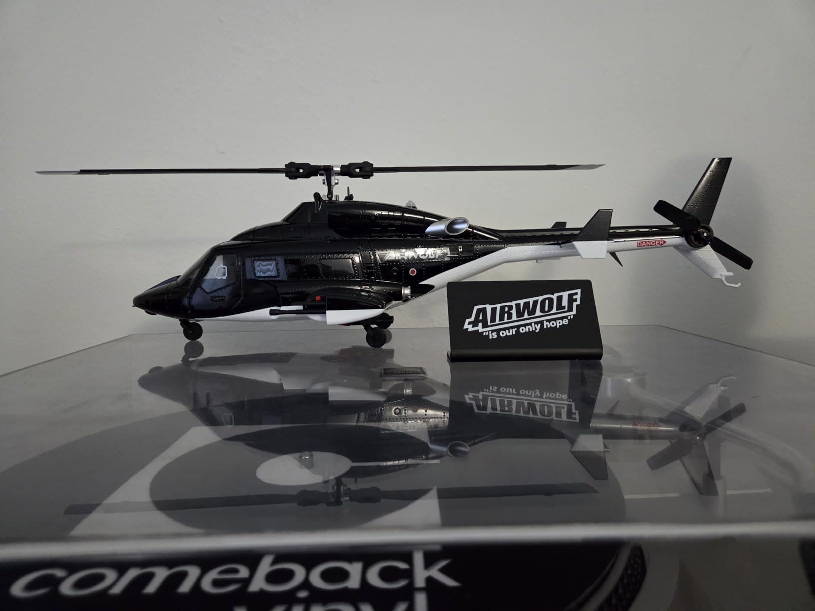 Carmanon RTF Airwolf RC Helicopter - 27:1 Scale Collectible Remote Control Helicopter with Auto-Hover, 6CH Control & Dual Batteries for Adults Beginners, TV-Accurate Air Wolf Series Model customer photo 1