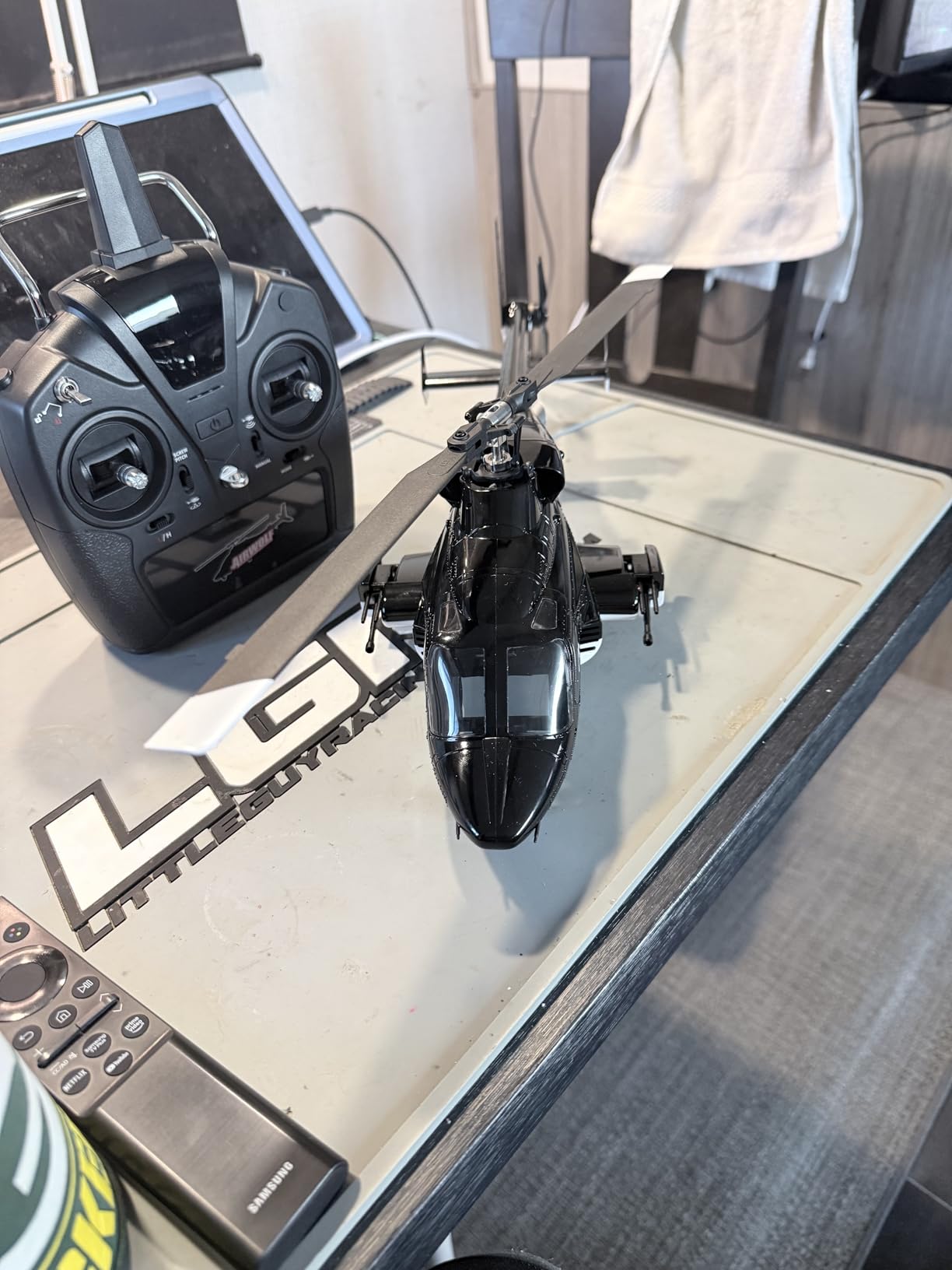 Carmanon RTF Airwolf RC Helicopter - 27:1 Scale Collectible Remote Control Helicopter with Auto-Hover, 6CH Control & Dual Batteries for Adults Beginners customer photo 3