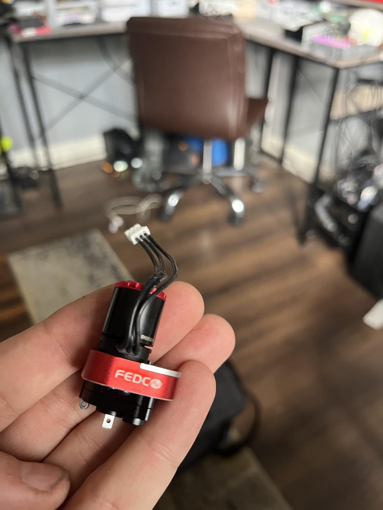 SCX24 Brushless Motor and ESC Combo Hobbywing QUICRUN Outer-1621SL Motor with Shock Mount,Receiver Plate,Battery Tray for Axial SCX24 Upgrades 1/24 RC Crawler,RTR Version customer photo 1