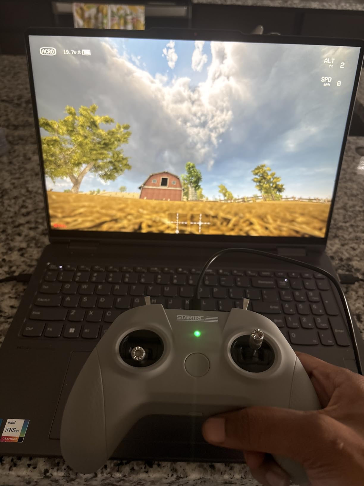FLYDrone S8 Pro Drone Simulator Controller for FPV Beginner Pilots Training, 8 Channel Metal Joystick, Supports for DJI Virtual Flight/DRL/Uncrashed/Liftoff/DCL/VelociDrone/ Aerofly RC 10/RealFlight/Phoenix RC , Mode 2 (Grey) customer photo 1