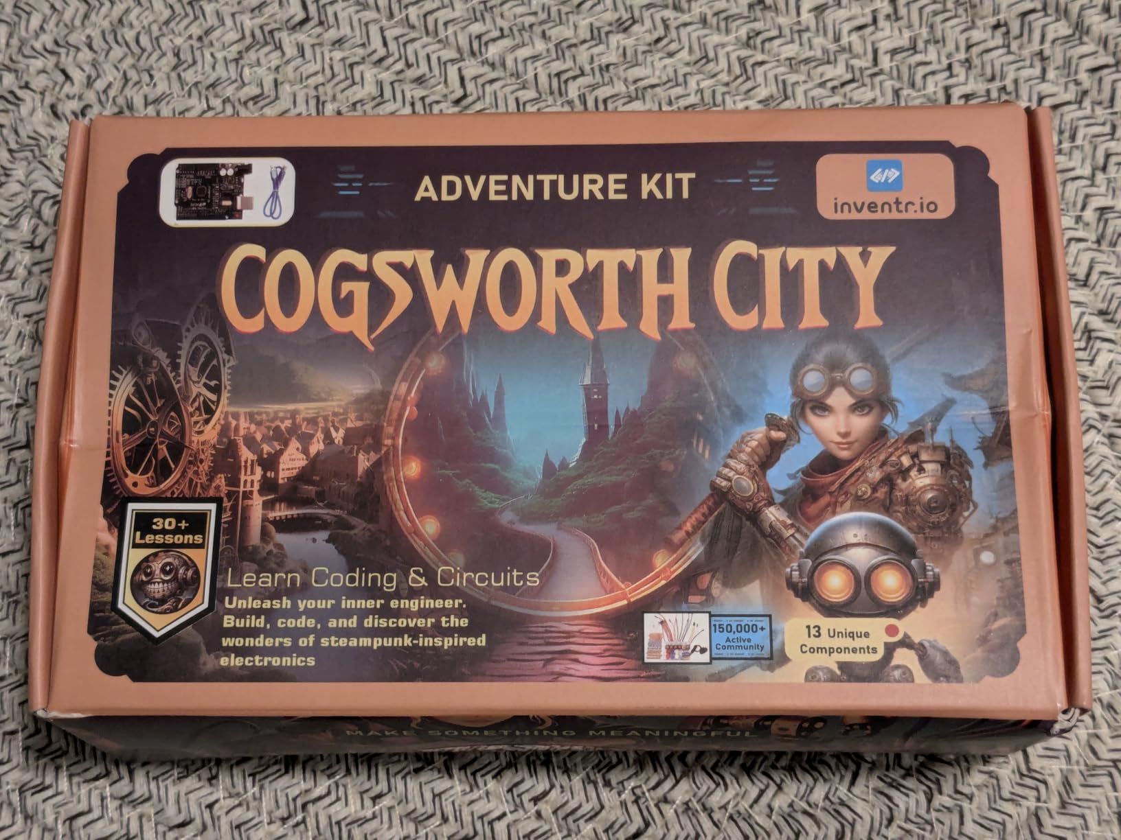 Arduino IDE Compatible STEM Learning Kit - Adventure Kit: Cogsworth City - Complete Beginner Coding and Electronics Course - Includes Hero R3 Board, LEDs, Sensors, Breadboard, and Components customer photo 1