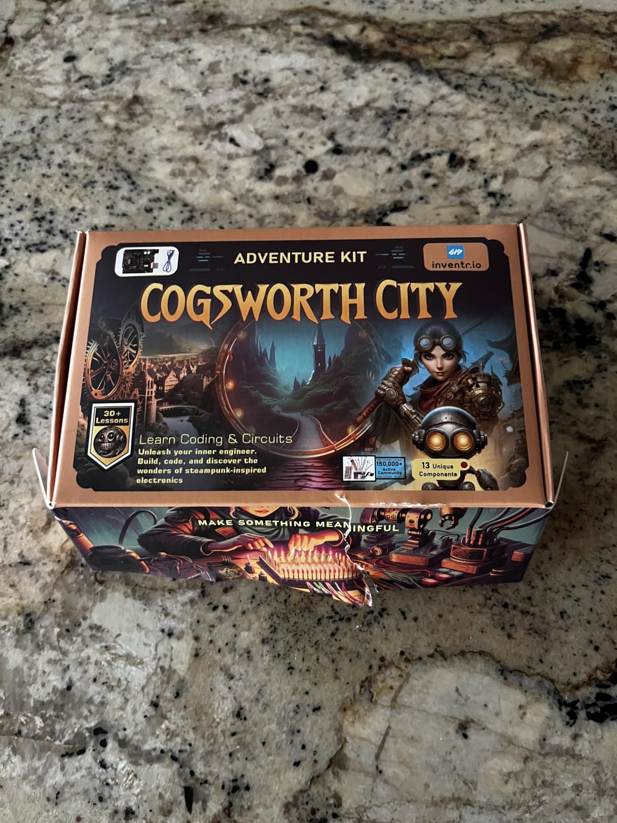 Arduino IDE Compatible STEM Learning Kit - Adventure Kit: Cogsworth City - Complete Beginner Coding and Electronics Course - Includes Hero R3 Board, LEDs, Sensors, Breadboard, and Components customer photo 2