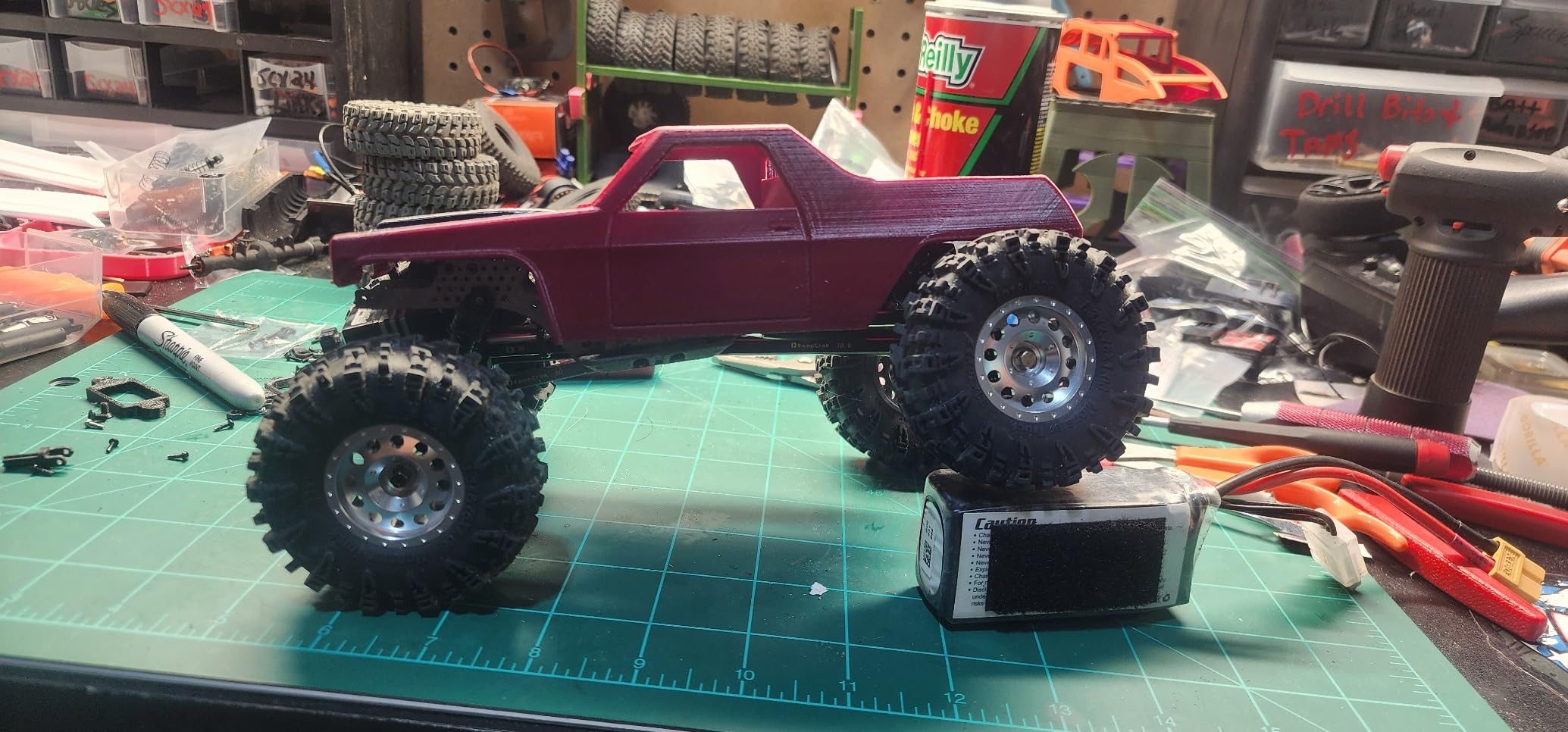 Carbon Fiber Chassis Kit for SCX24, 7 Angled Skid, LCG Chassis Kit for SCX24 Gladiator & Dodge Power Wagon customer photo 2