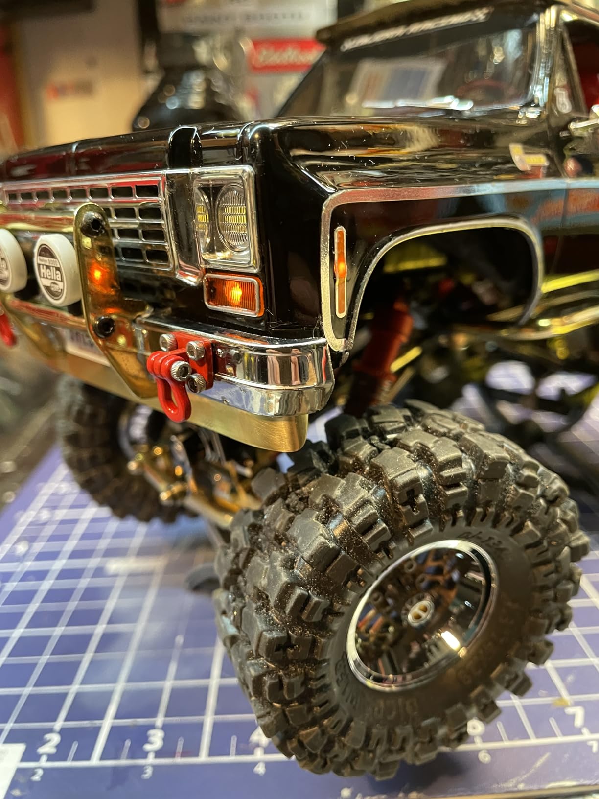 INJORA Metal Tow Hook for SCX24 TRX4M 1/24 1/18 RC Crawlers, 4pcs customer photo 1