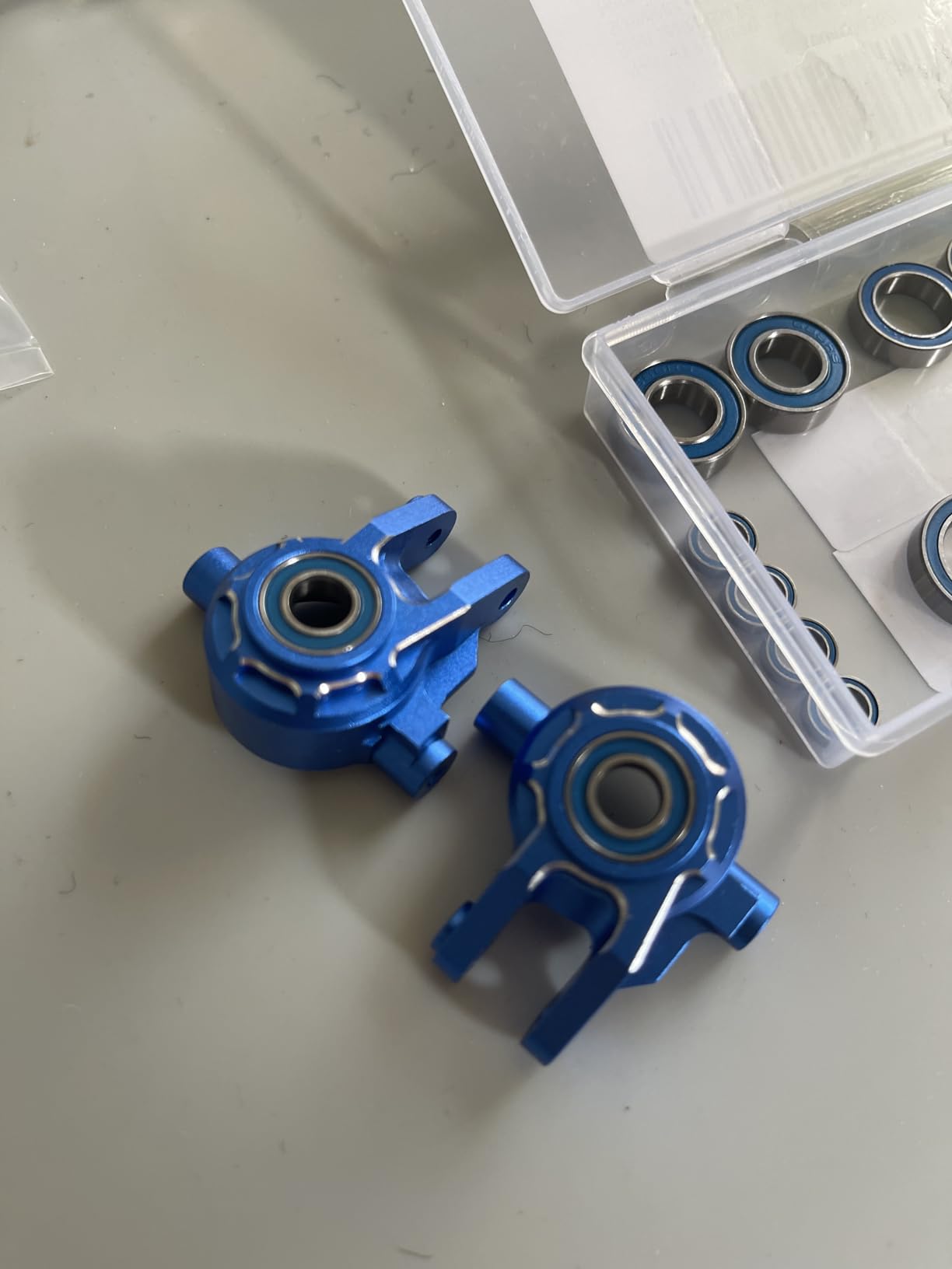21 Pcs Heavy Duty Silver Blue RC Bearing Kit Rust-Proof Steel Sealed Ball Bearings Compatible with 1/10 Traxxas Slash Stampede 4x4 4WD VXL RC Crawler High-Speed Silent Hardware customer photo 1