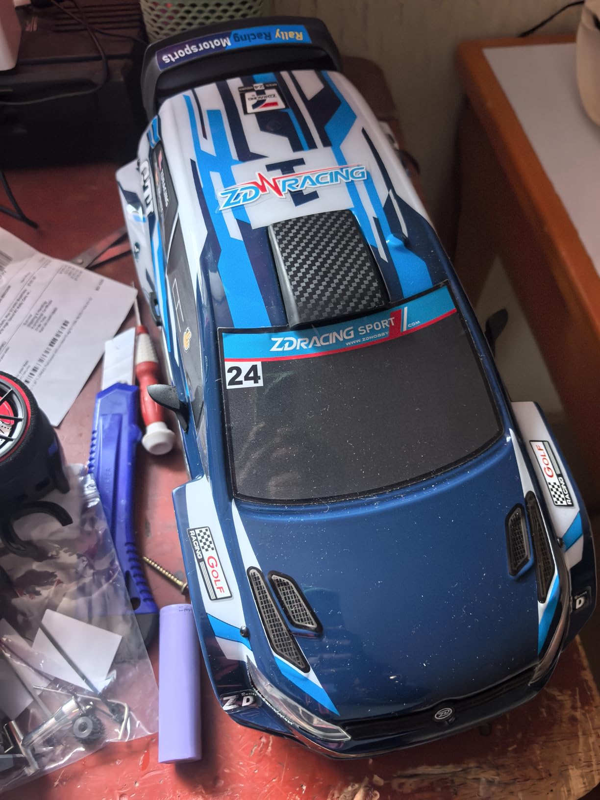 ZD Racing 1/12 Fast RC Cars for Adults, Max 50 MPH Brushless RC Drift Car with Gyro, 4WD RTR High Speed RC Rally Cars, with 3S 2200 mAh Drifting RC Remote Control Car for Adult Blue customer photo 1
