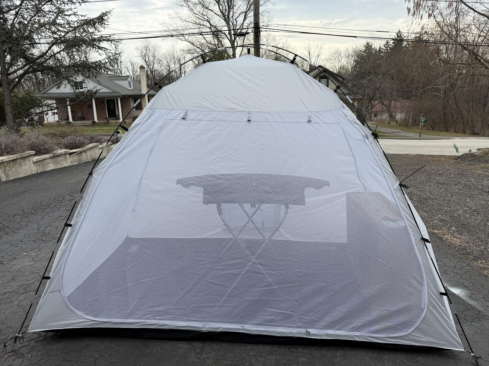 Portable Paint Booth Tent, Siebwin 10x10x6.2ft Spray Paint Tent with Built-in Floor & Mesh Screen & Windproof Hooks customer photo 2