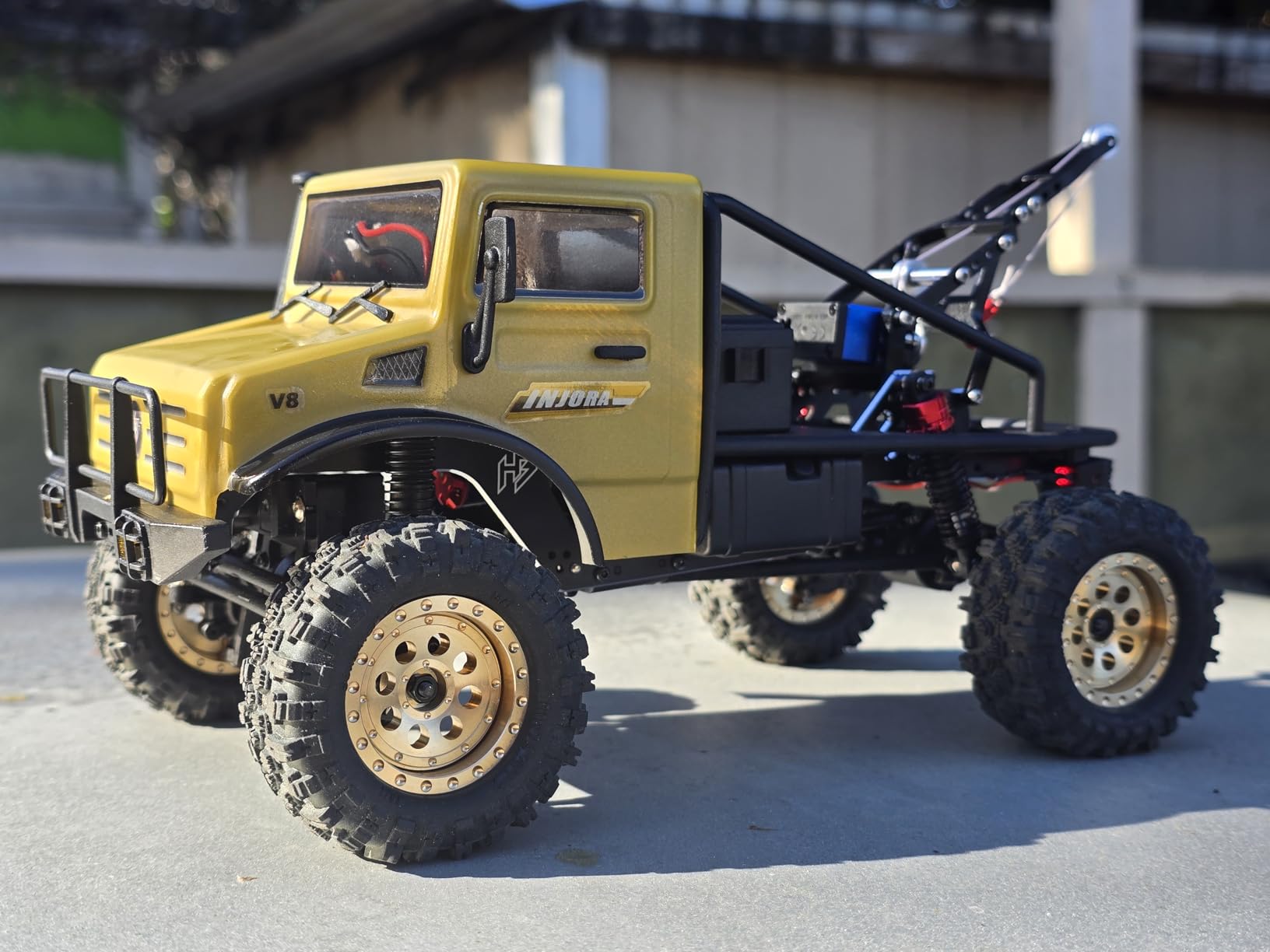 INJORA INJS2065-360 Waterproof 7KG Winch Servo & Tow Truck Crane Kit for 1/18 TRX4M(Black) customer photo 1