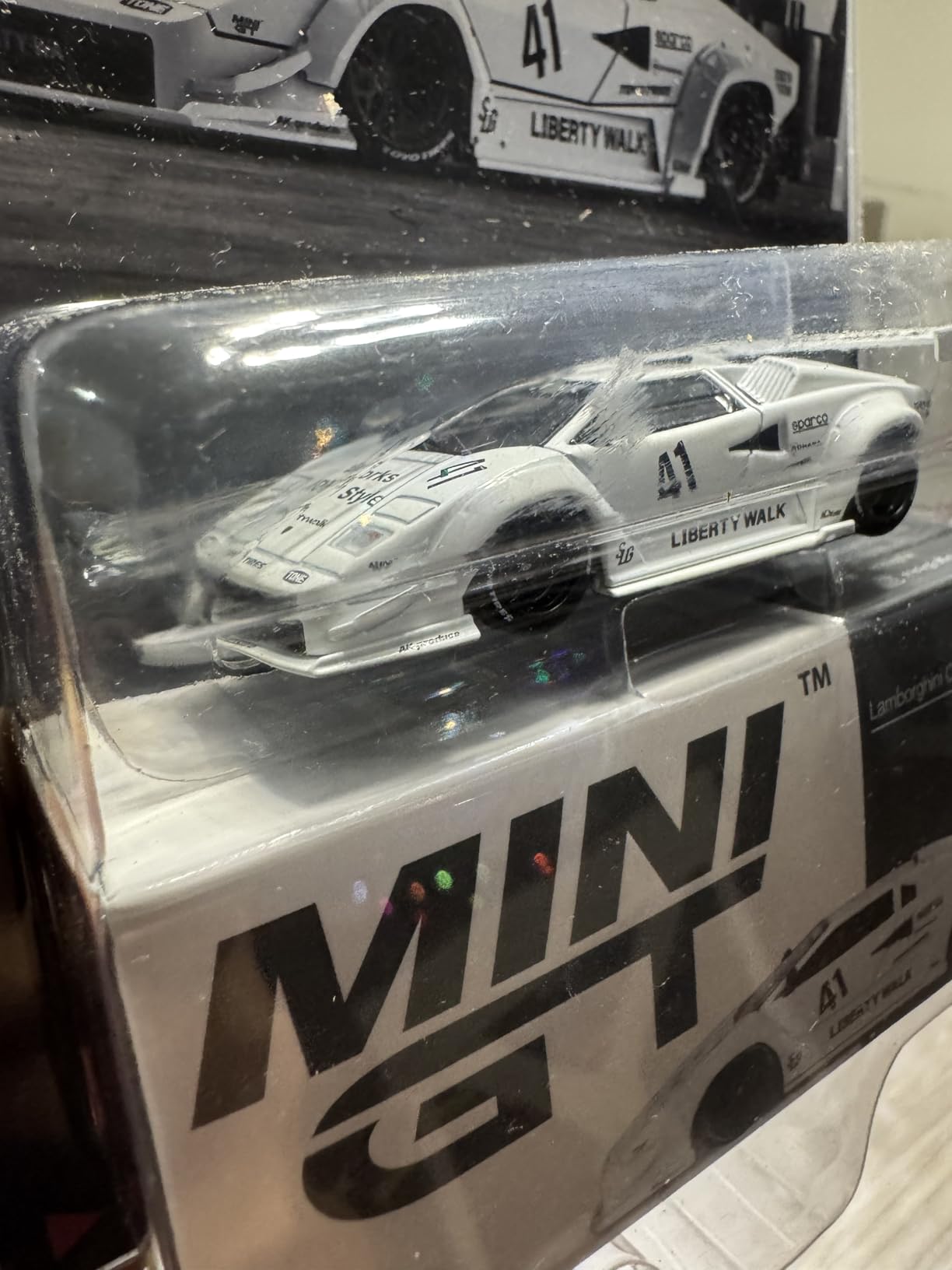 Diecast Model Car Compatible with Mini GT 1:64 Lamborghini Countach LB-Works Red Limited Edition MGT01100 customer photo 2