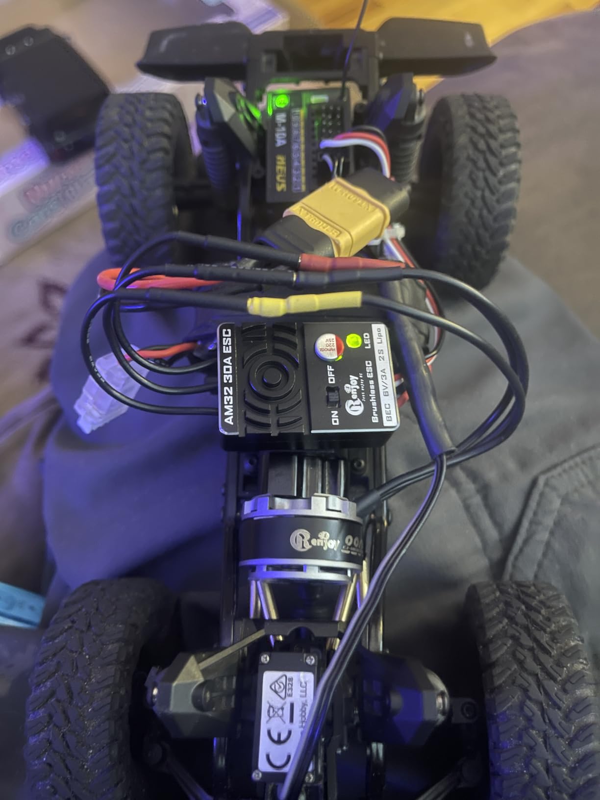 2205 2200KV Brushless Outrunner Motor with Mount and 30A Brushless ESC Electric Speed Controller for TRX4M 1/18 Remote Control Crawler Upgrade customer photo 1