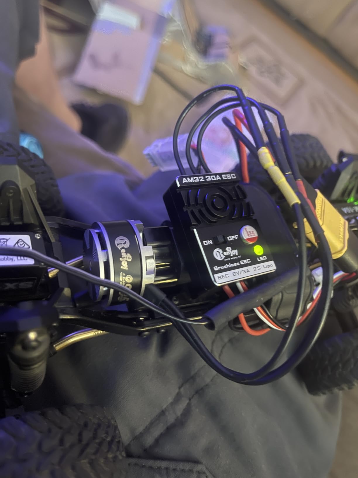 2205 2200KV Brushless Outrunner Motor with Mount and 30A Brushless ESC Electric Speed Controller for TRX4M 1/18 Remote Control Crawler Upgrade customer photo 2