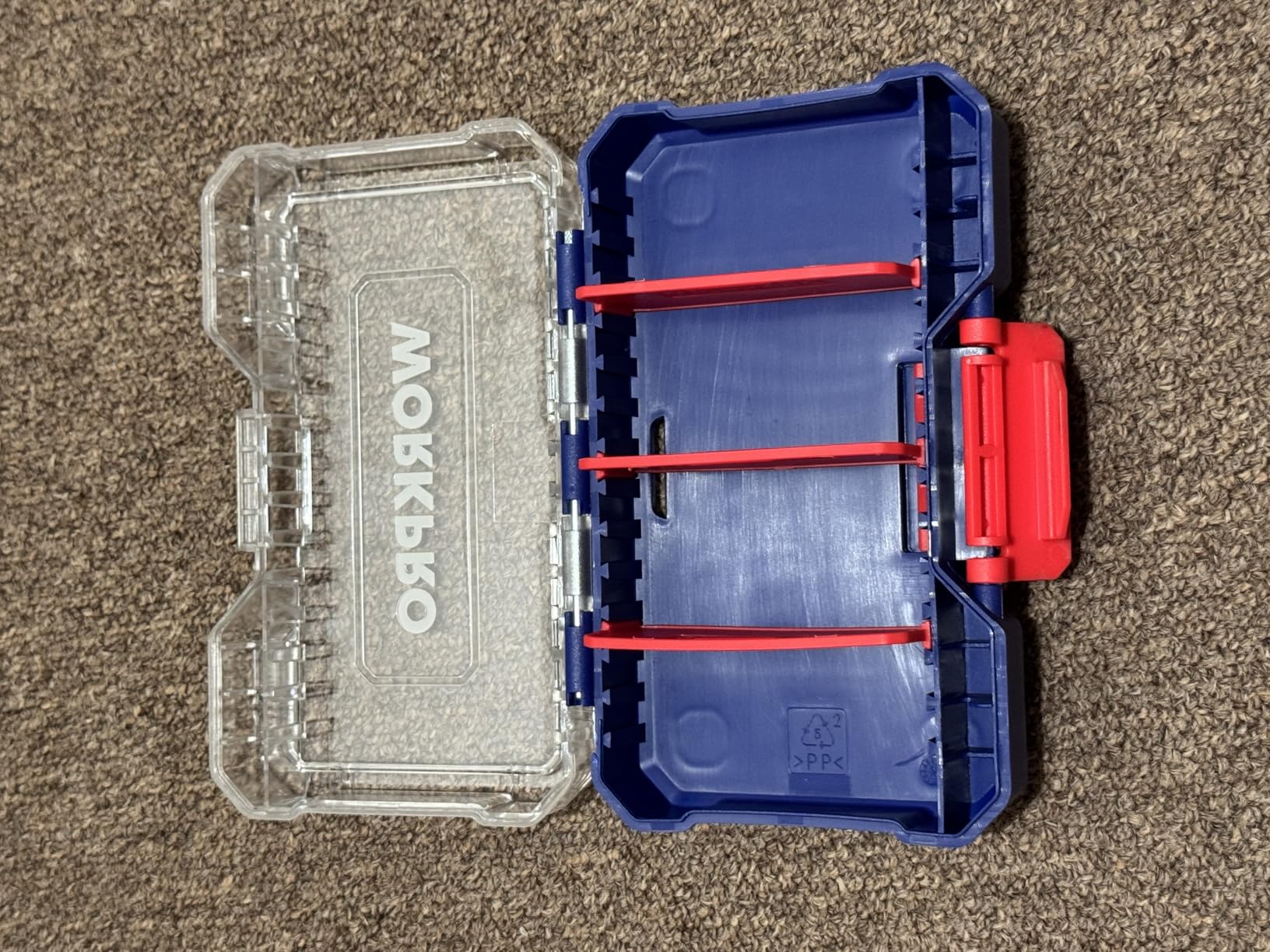 WORKPRO Small Parts Organizer 3 Pieces, Portable Stackable Hardware Storage Case with Removable Dividers, Clear Lid Tool Box Organizer for Screws, Bolts, Nails, Craft Supplies and Small Accessories customer photo 2