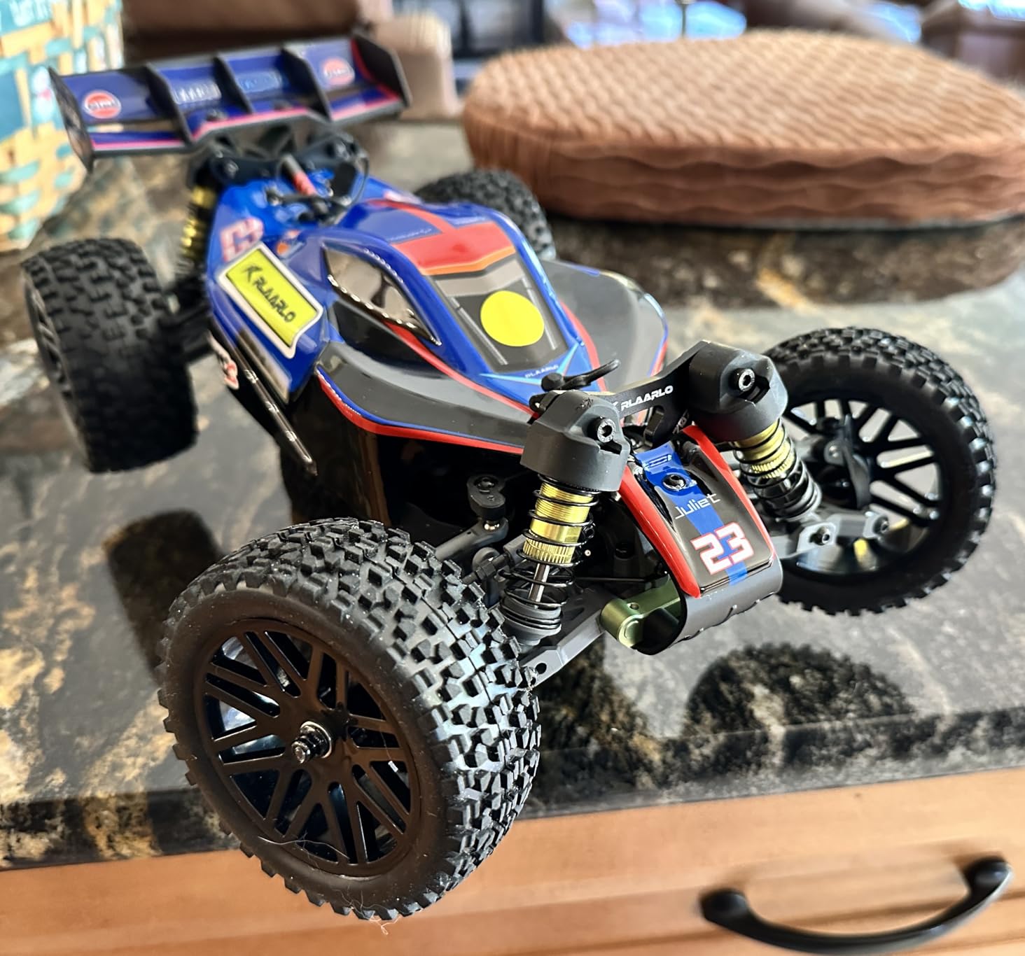 RLAARLO 1/12 Brushelss RC Cars for Adult Top Speed 50+ MPH Rally Car All Terrain RC Truck 4W Off-Road Monster Trucks with Gyro Waterproof Remote Control Car (White) customer photo 2