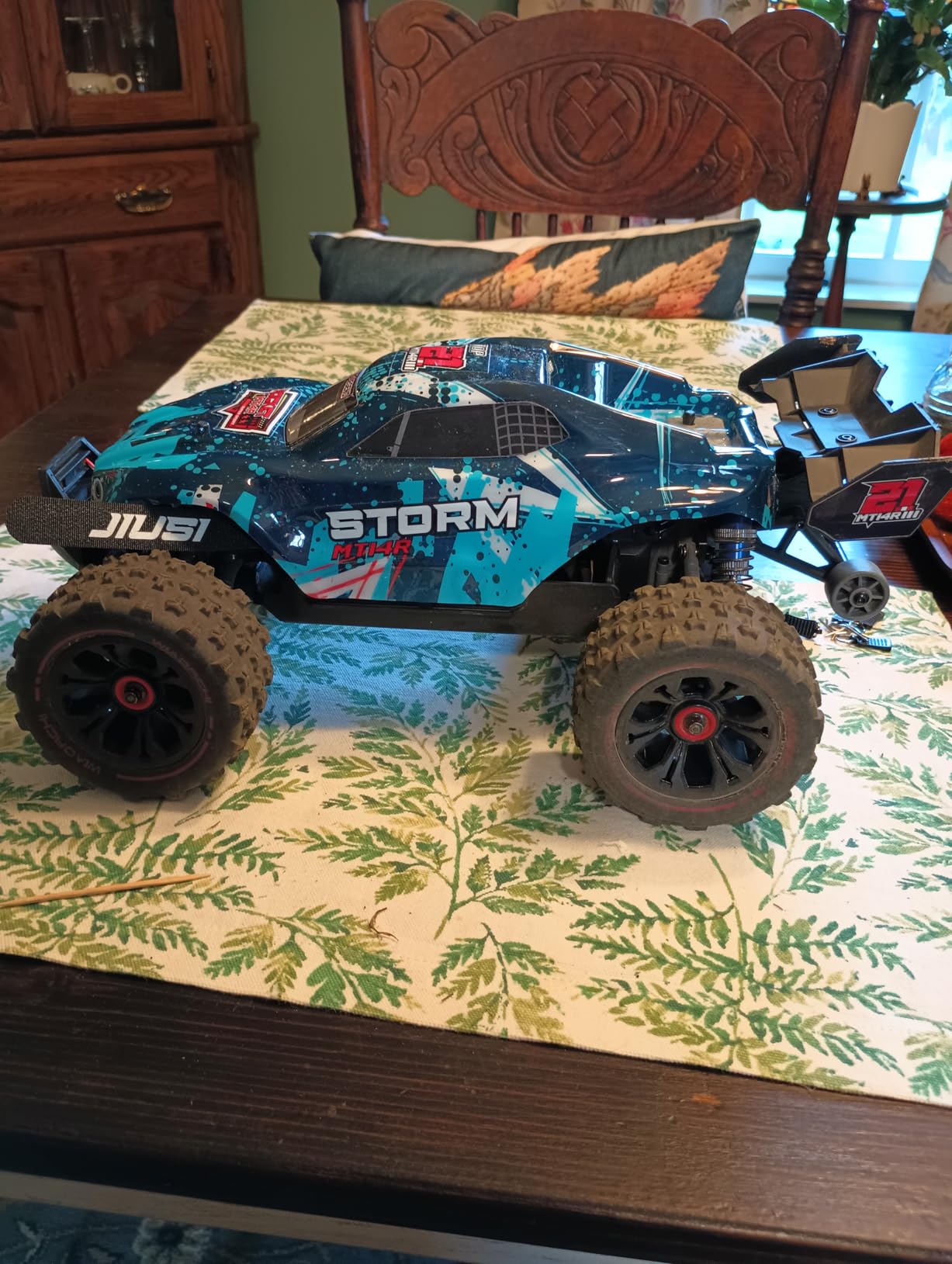 1/14 Brushless RC Cars Fast 50 mph,4WD Waterproof All Terrain Truck with 2 Lipo Batteries and 25W Fast Charger,4x4 Hobby MTR RC Truck with 3S Battery customer photo 1