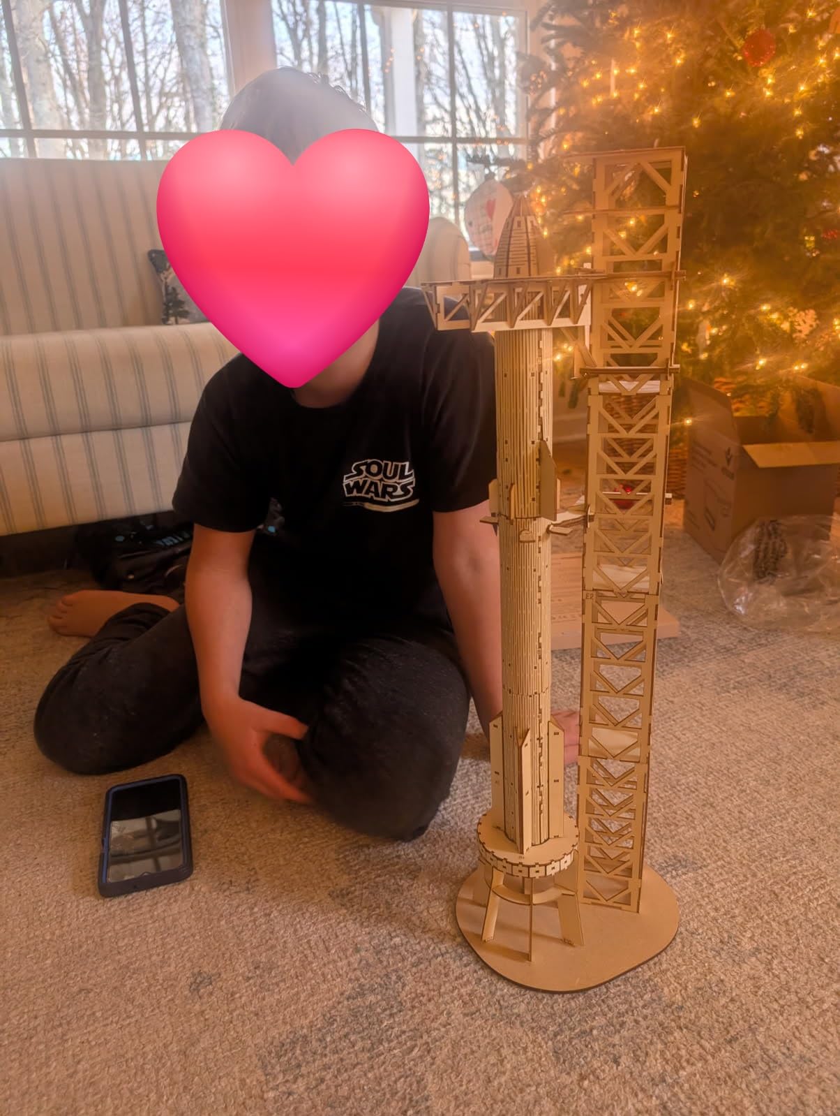 3D Wooden Puzzles for Adults - SpaceX Starship Super Heavy Booster, DIY Rocket Model Kit & STEM Educational Toy customer photo 1