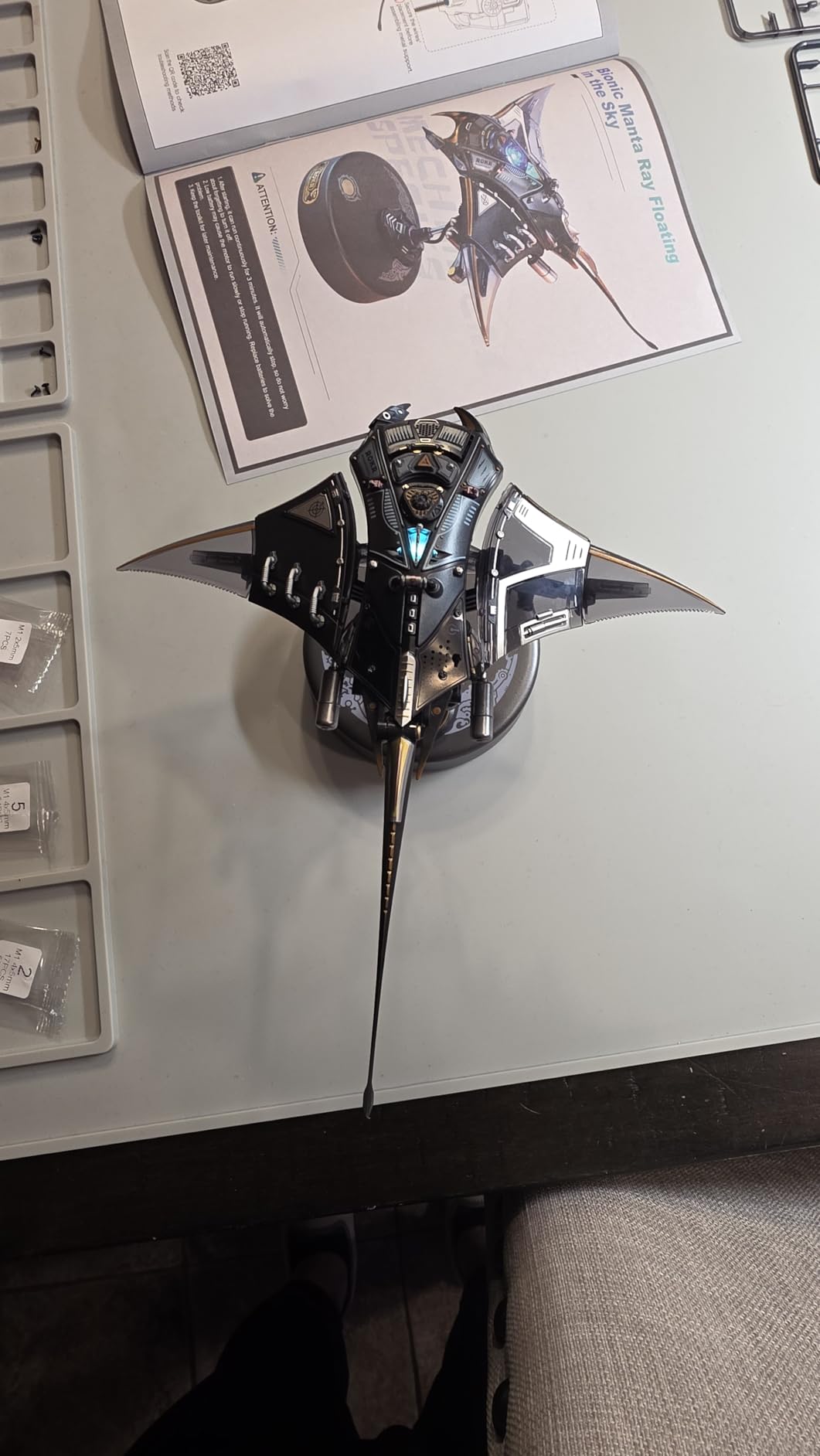 ROKR 3D Metal Puzzles for Adults, Manta Ray Mechanical, 3D Metal Model Kits for Adults to Build, Unique Electric Mechanical Toy customer photo 1