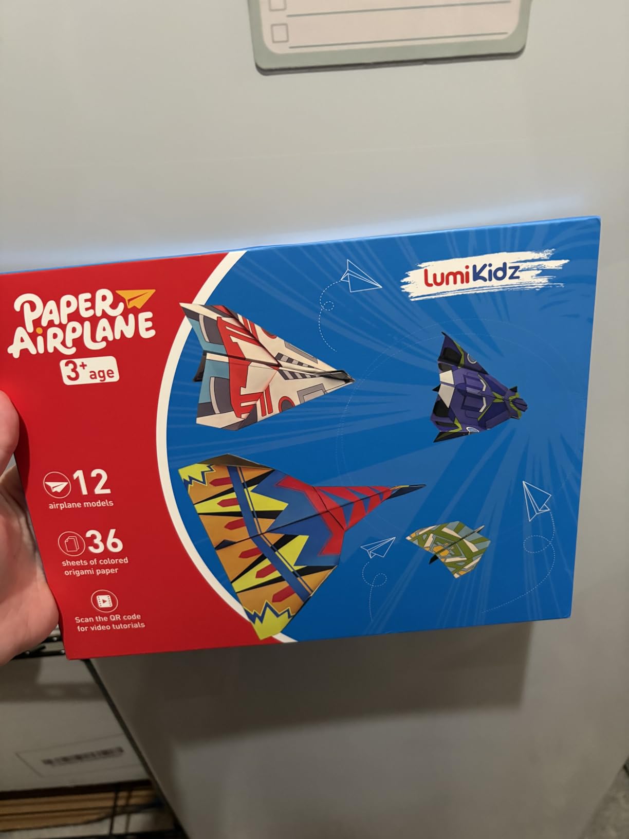 Paper Airplane Origami Kit for Kids Ages 8-12, 12 Paper Airplane Designs with 36 Colorful Origami Papers, Folding Airplane Activities for Kids customer photo 1
