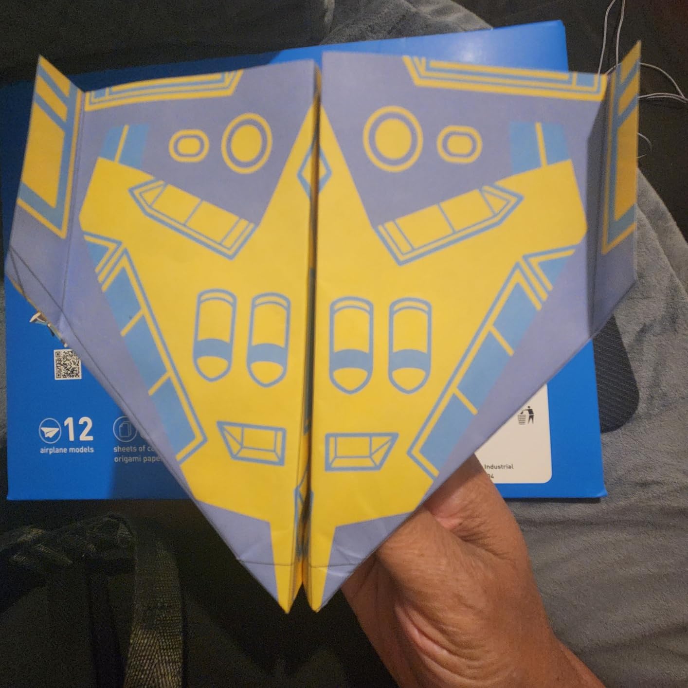 Paper Airplane Origami Kit for Kids Ages 8-12, 12 Paper Airplane Designs with 36 Colorful Origami Papers, Folding Airplane Activities for Kids customer photo 2