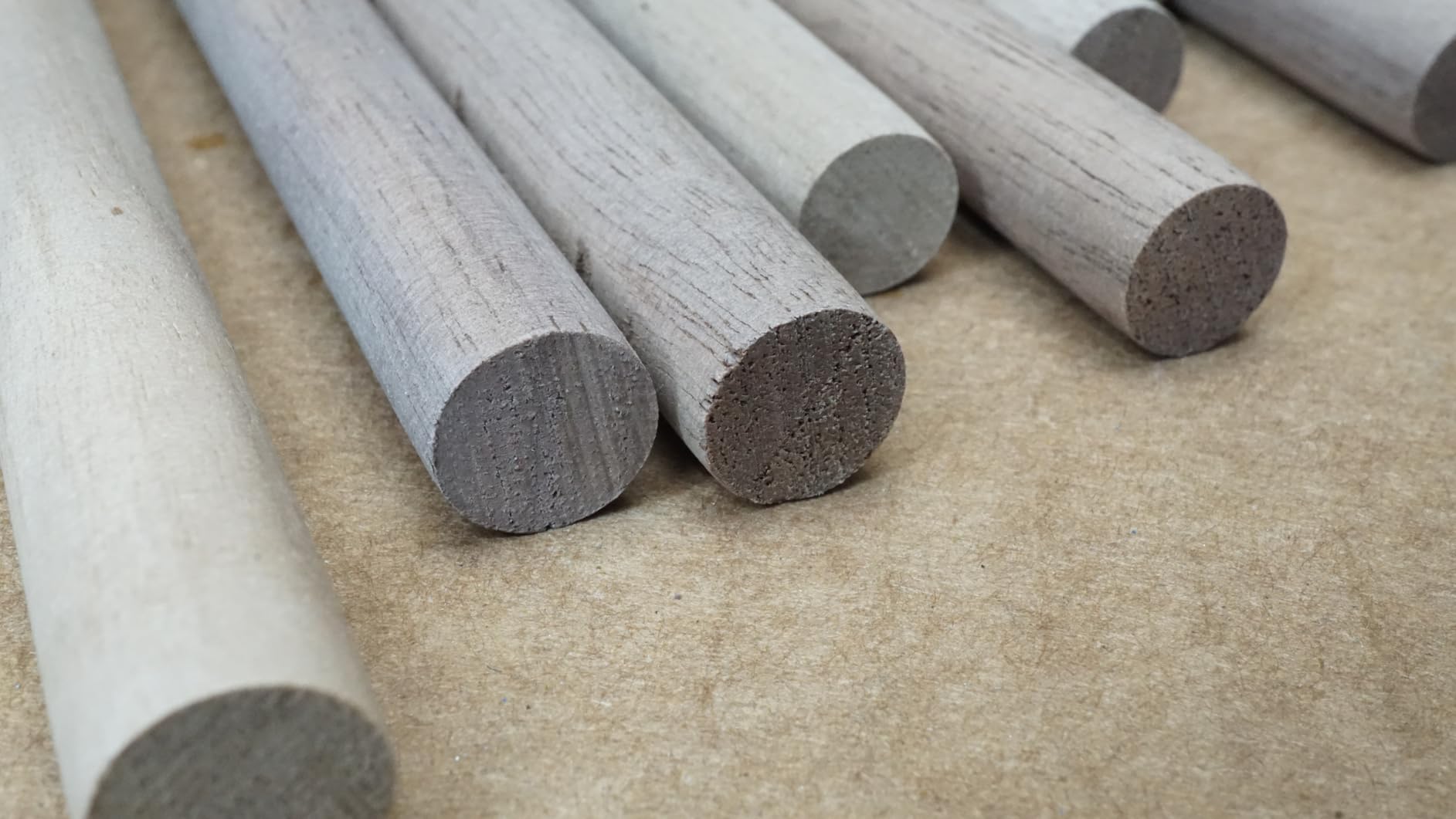 10 Pack Walnut Wooden Dowel Rods 3/8 x 12 Inch (10 x 300mm) Unfinished Round Hardwood Sticks for Crafts, Woodworking, Building Models and DIY Projects customer photo 2