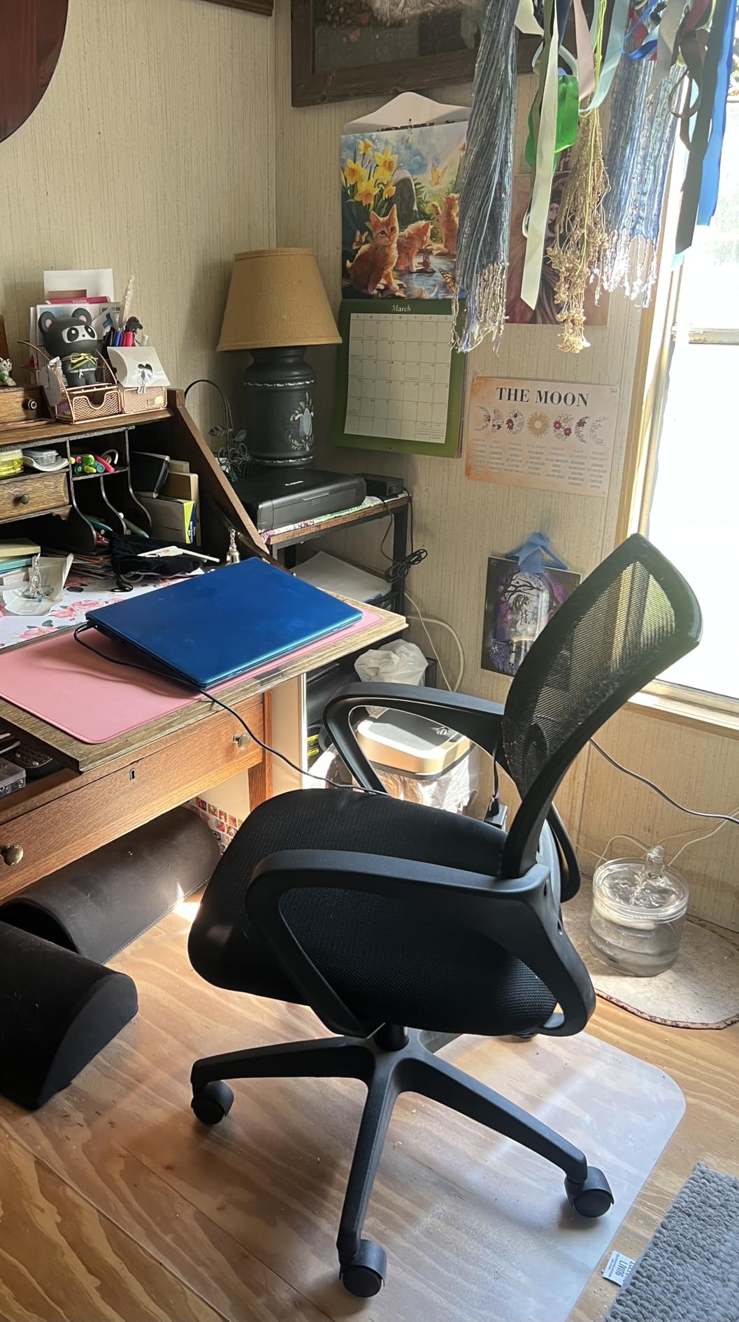BestOffice Ergonomic Office Chair Mid-Back Swivel Desk Chair with Breathable Backrest & Lumbar Support customer photo 1