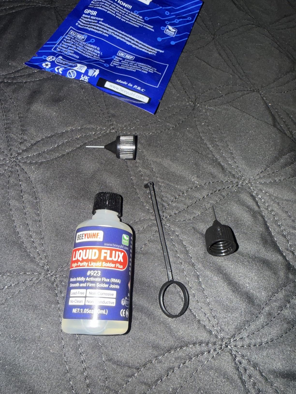Liquid Solder Flux Dropper, Liquid Soldering Flux, No Clean Liquid Flux, Electrical Liquid Rosin Flux Solder, Liquid Flux Soldering Squeeze Bottle (30 mL/1.05Oz.) customer photo 1