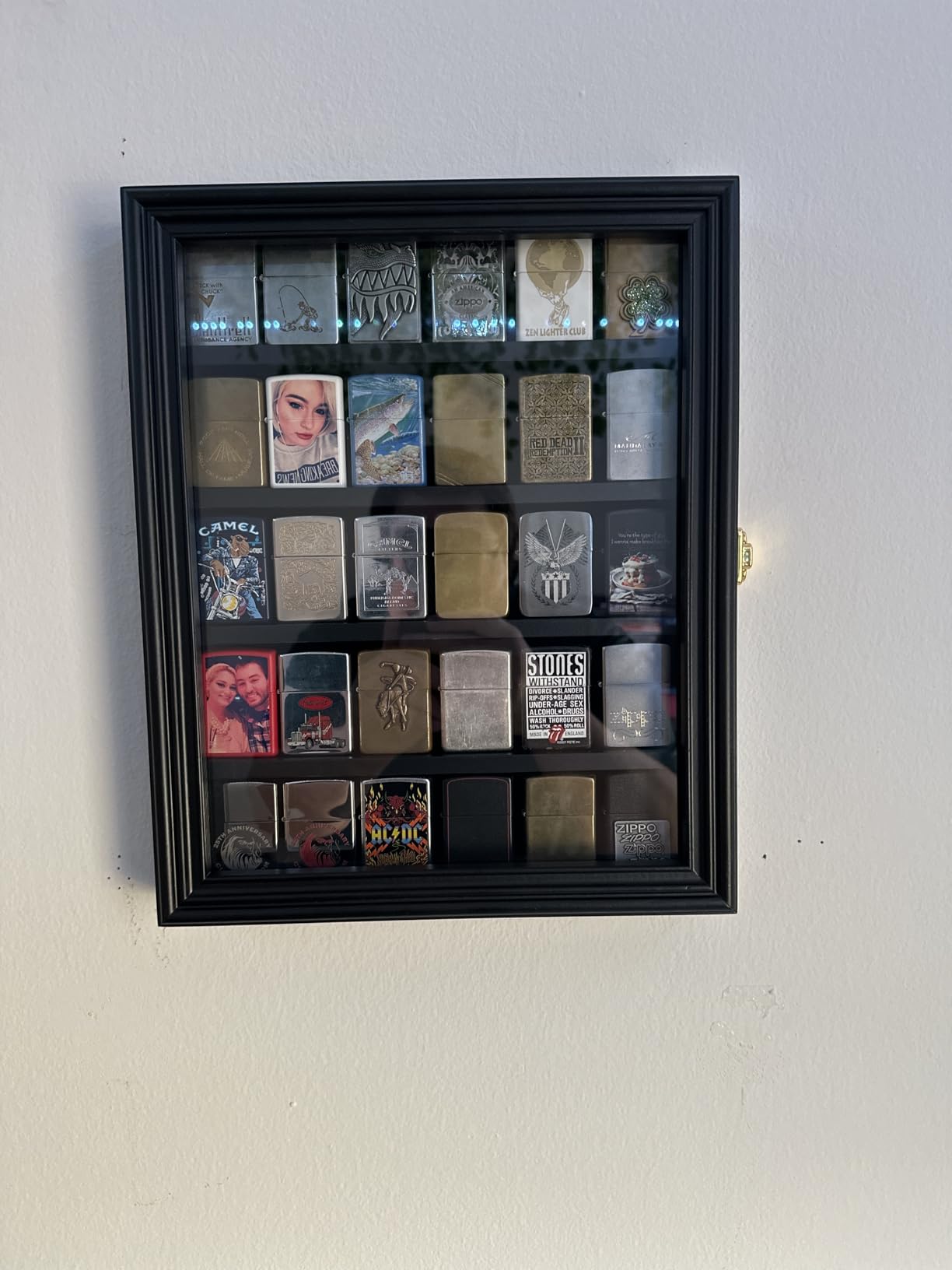 N Scale Model Train Display Case Wall Cabinet - 6 Shelves Lockable 98% UV Protection for Locomotive Collection customer photo 1