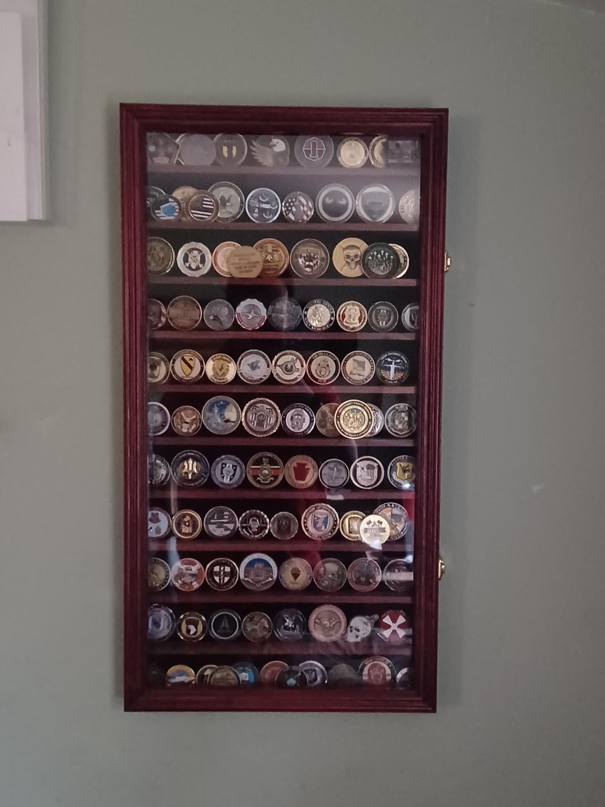 Ho Scale Model Train Display Case Wall Cabinet - 8 Shelves Lockable 98% UV Protection for Locomotive Collection Birthday Gift for Valentine Model Trains Collectors, 1: 87&1: 64 Scale Toy Car customer photo 1