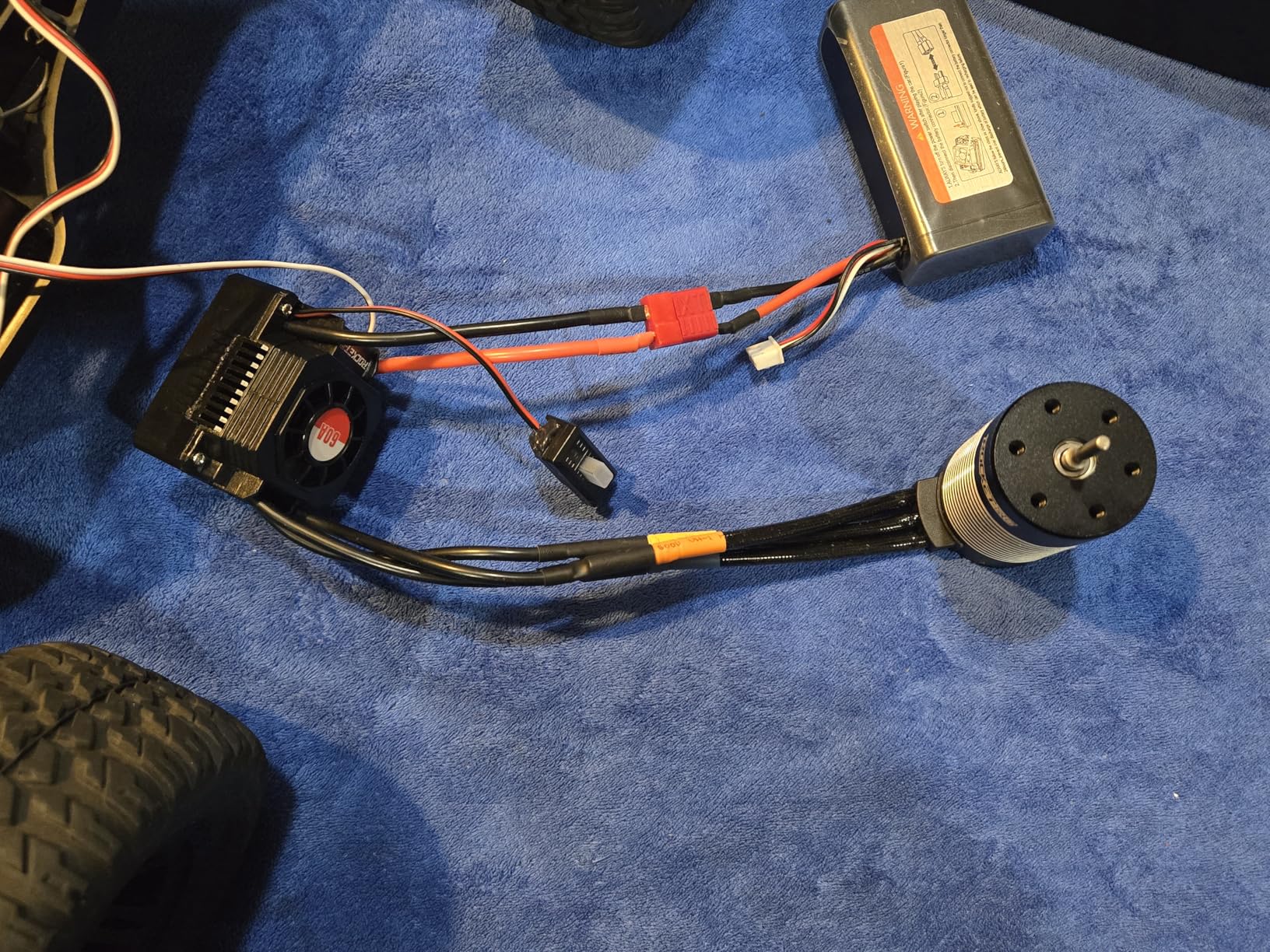 Surpass Hobby 3660 2350Kv Brushless Motor and ESC 60A Brushless Motor ESC Combo fits for 2S Battery for 1/10 Remote Control Car Truck Black customer photo 1