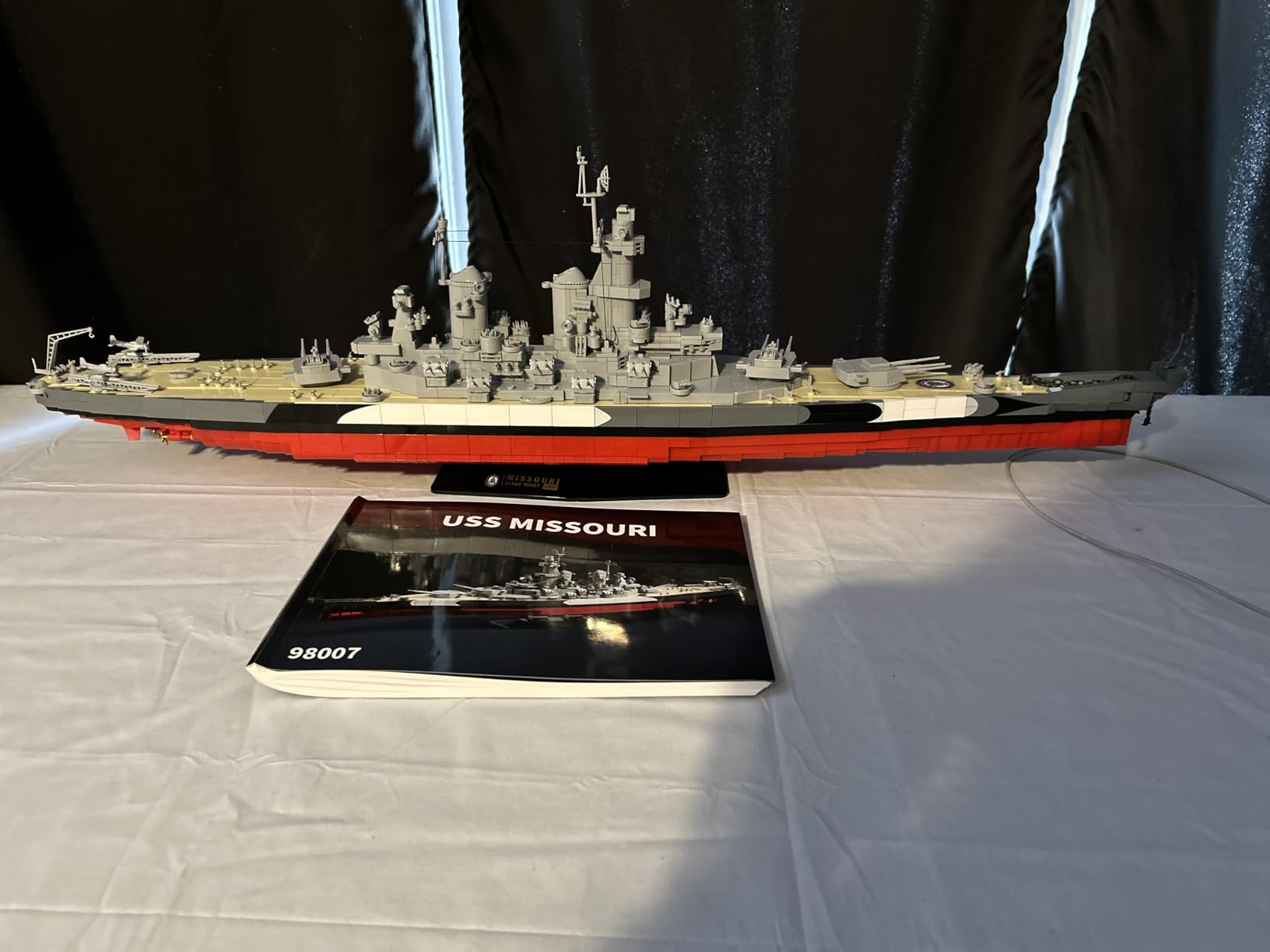 Missouri Battleship BB-63 Building Block Kit, Third Ship of The U.S. Navy's Iowa-Class Battleships, Collector-Grade Warship Toy Gift for WWII Military Enthusiasts and Adults(39071) customer photo 1