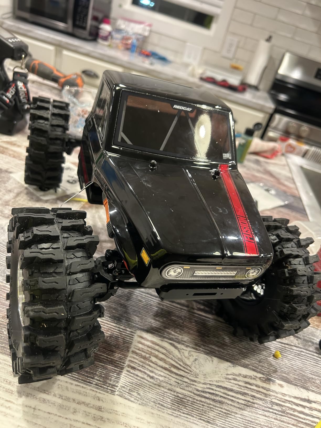 HOBBYSOUL 5.47'' Tall RC 2.2 Crawler Tires - Mud Slingers X T8 2.2'' Tire Tyre for 1/10 Rock Crawling SCX10 Wraith Upgrades customer photo 2
